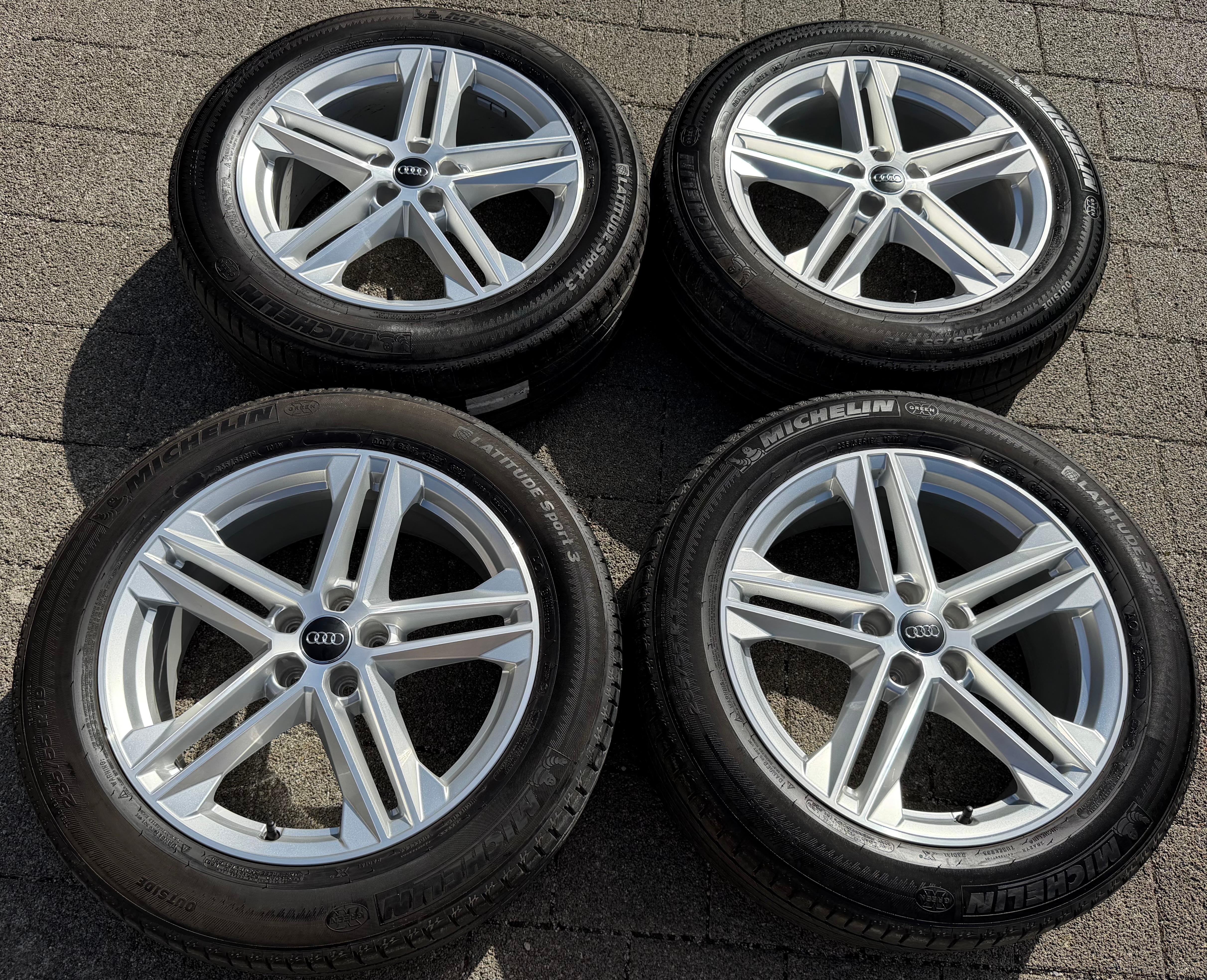 4 ruote estive complete originali in lega da 19" Audi Q5 SQ5 FY 80A601025G 235/55R19 101W Michelin