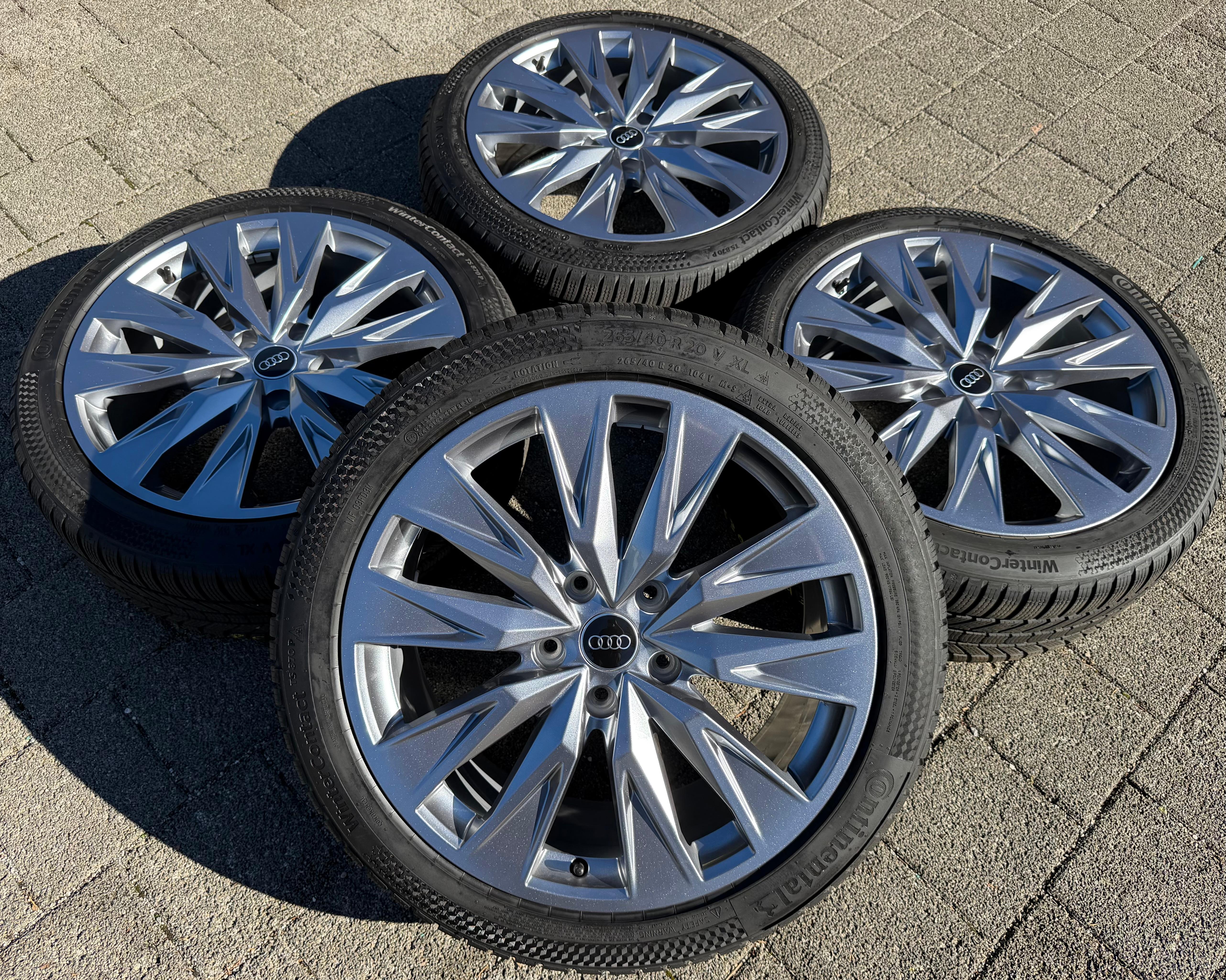 4 ORIGINAL 20" ALU WINTERRÄDER AUDI A6 S6 E-TRON GH5 GHA 85E601025B 85E601025C 2024