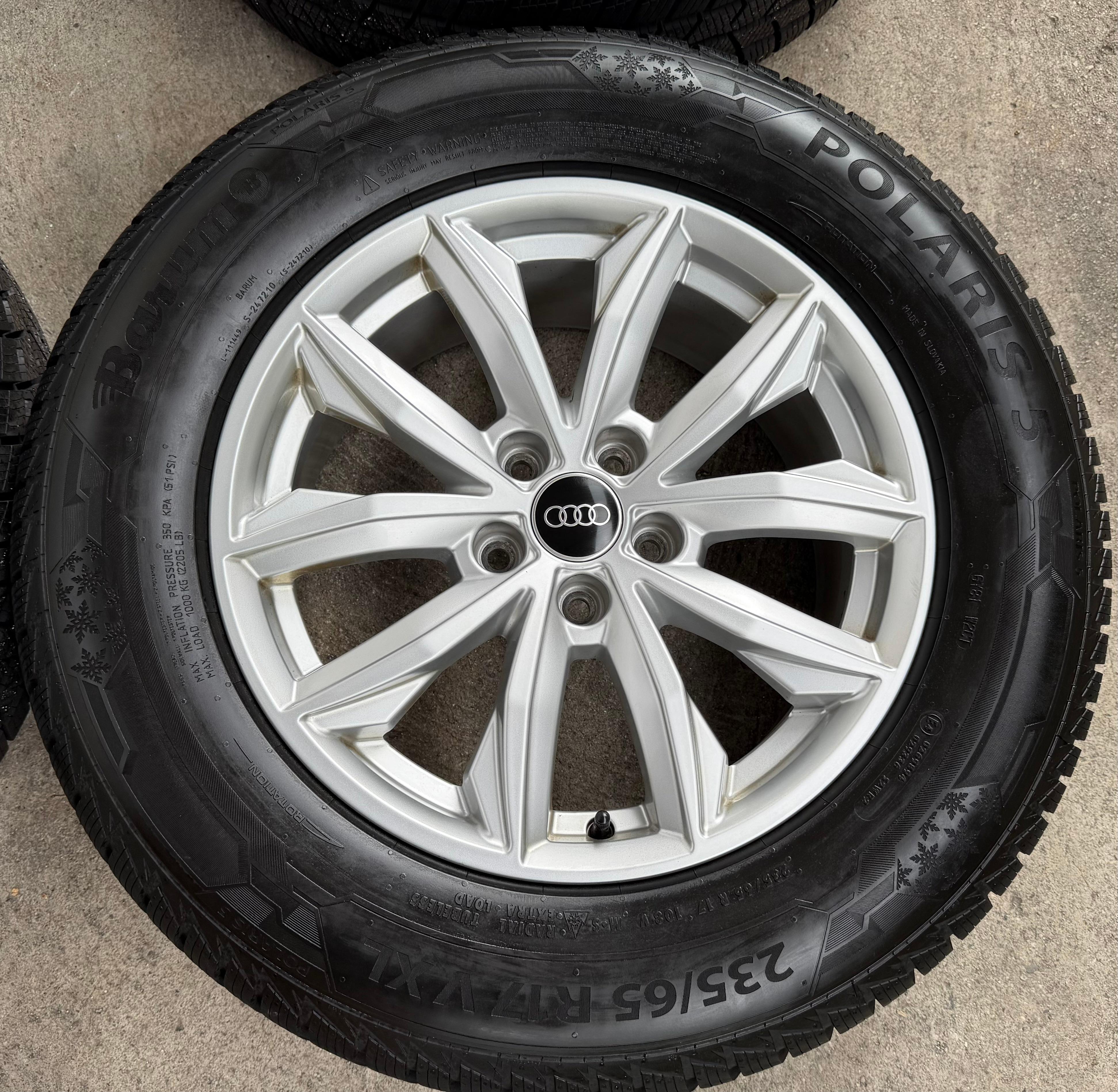 4 Original 17" Alu Winterräder Audi Q5 FY 80A601025J 7x17 ET34 235/65R17 108V 2024
