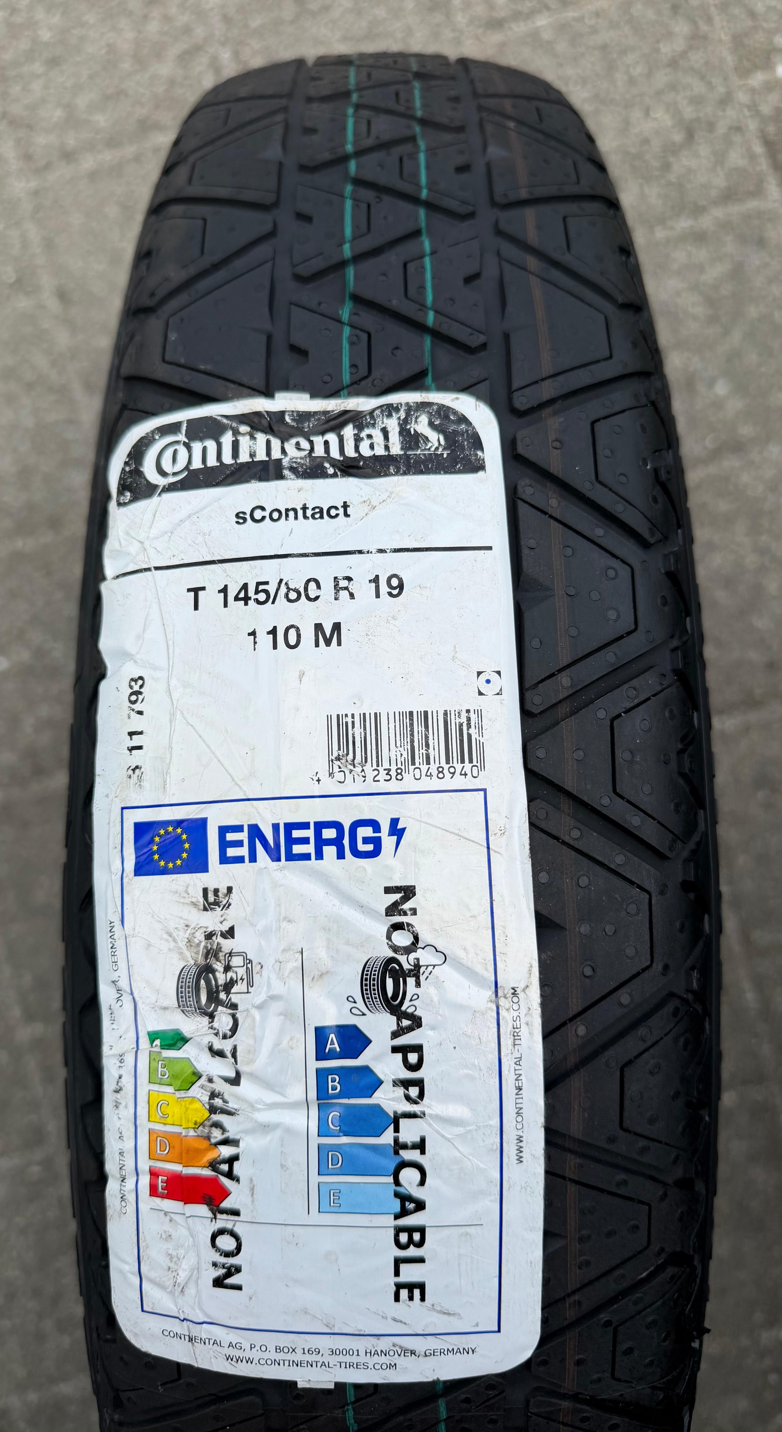 1 X ORIGINEEL 19" NOTRAD RESERVERAD VW ID.4 ID4 ID.5 ID5 1EA601027D 145/80R19 110M NIEUW