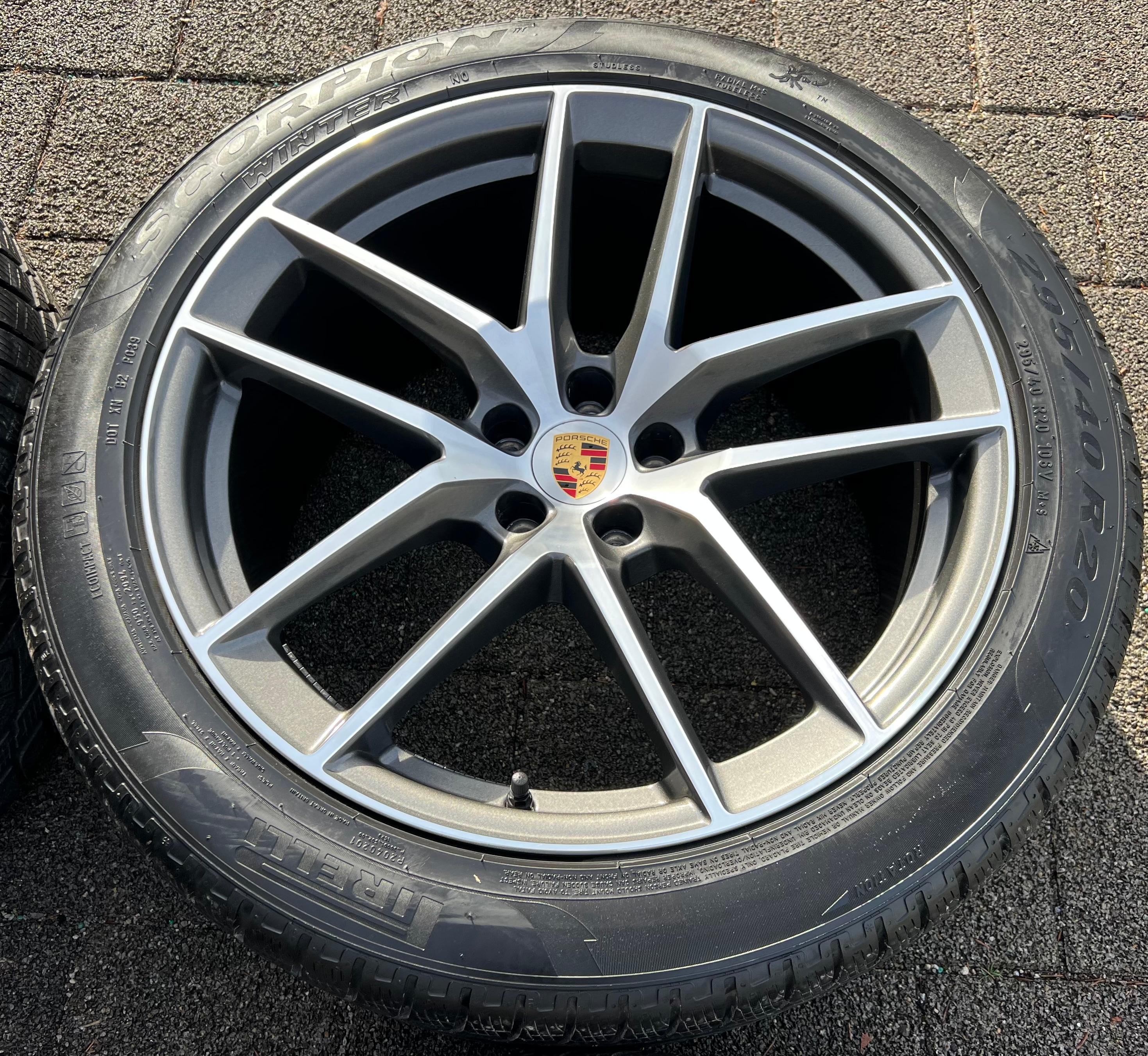 4 ORIGINAL 20" ALU WINTERRÄDER PORSCHE MACAN 265/45R20 104V 295/40R20 106V RDKS