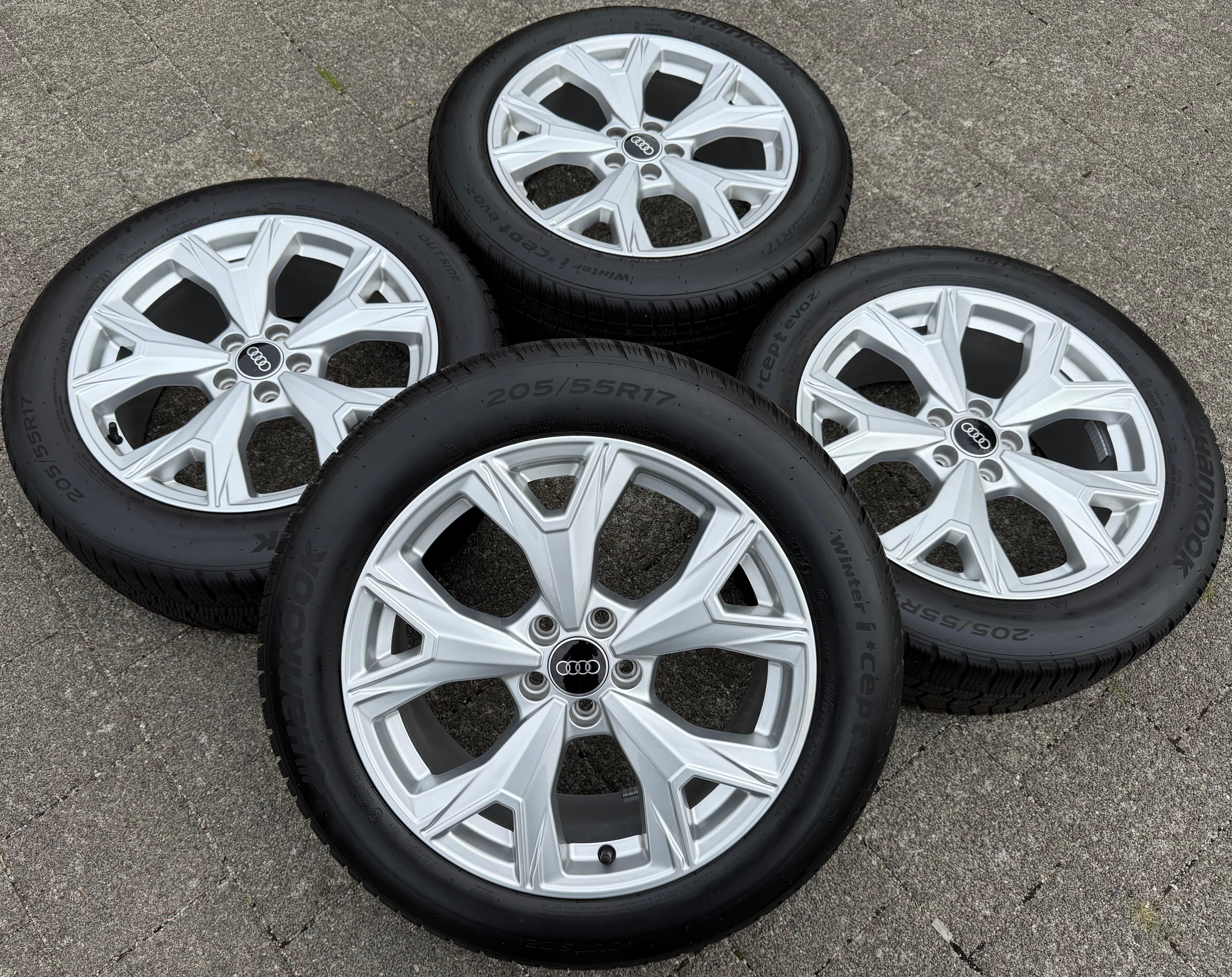 4 Original 17" Alu Winterräder Audi A1 CITY Carver GBH 82A601025S 205/55R17 95V Hankook