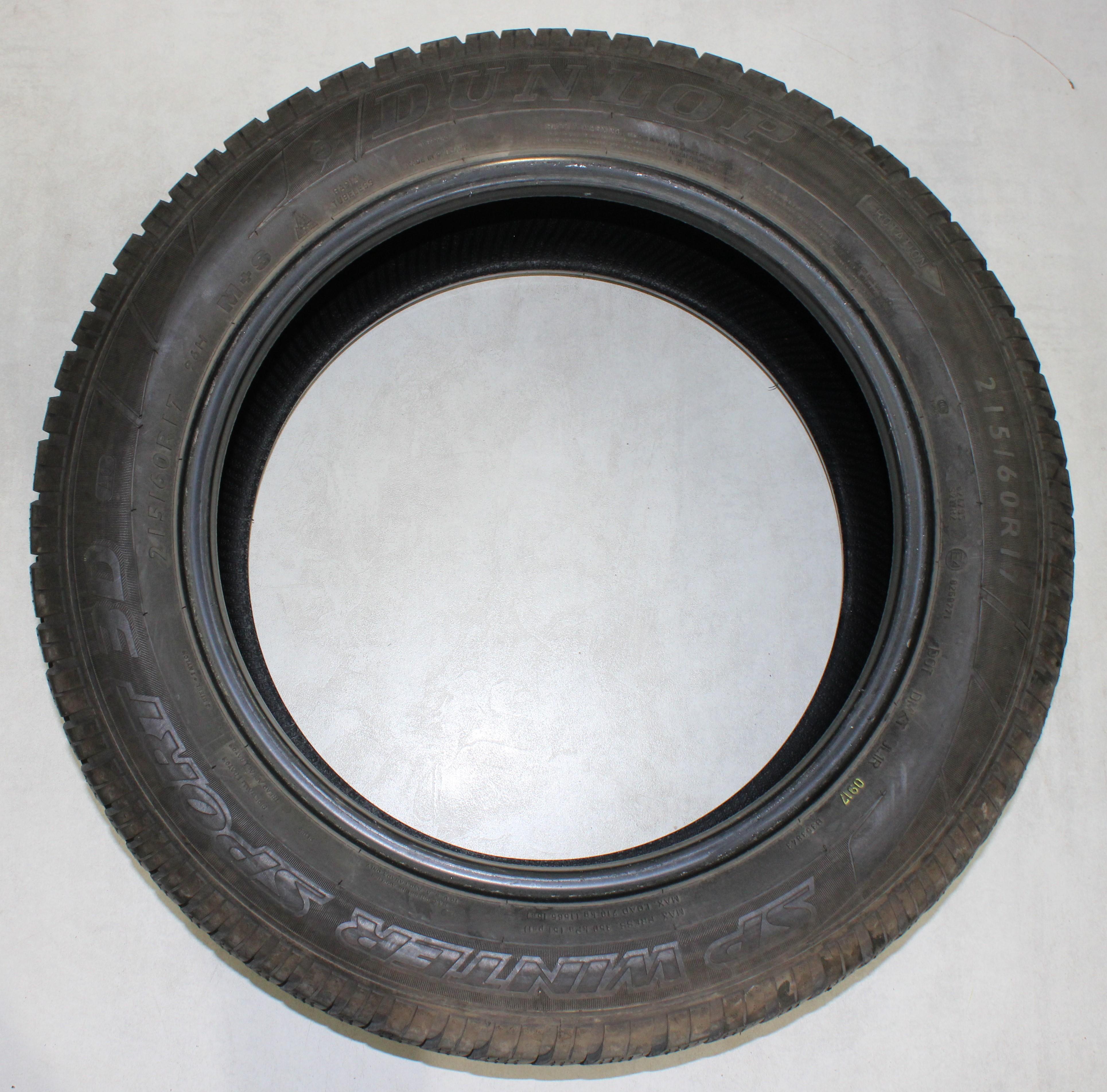2 x 215/60R17 96H Pneumatici invernali Dunlop SP Winter Sport 3D AO 6-6,5 mm 2017