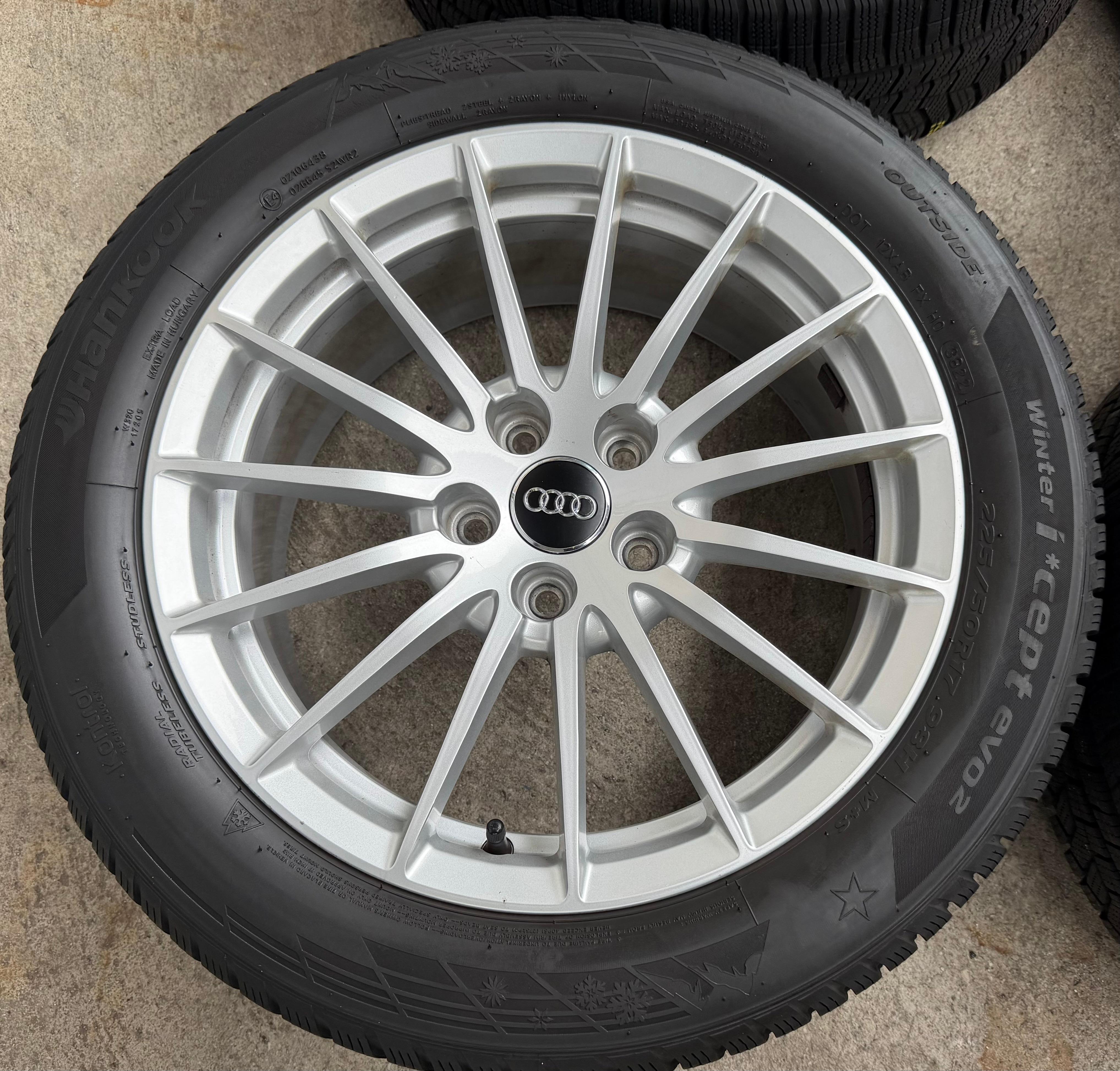 4 Original 17" Alu Winterräder Audi A4 B9 8W 8W0601025P 225/50R17 98H Hankook