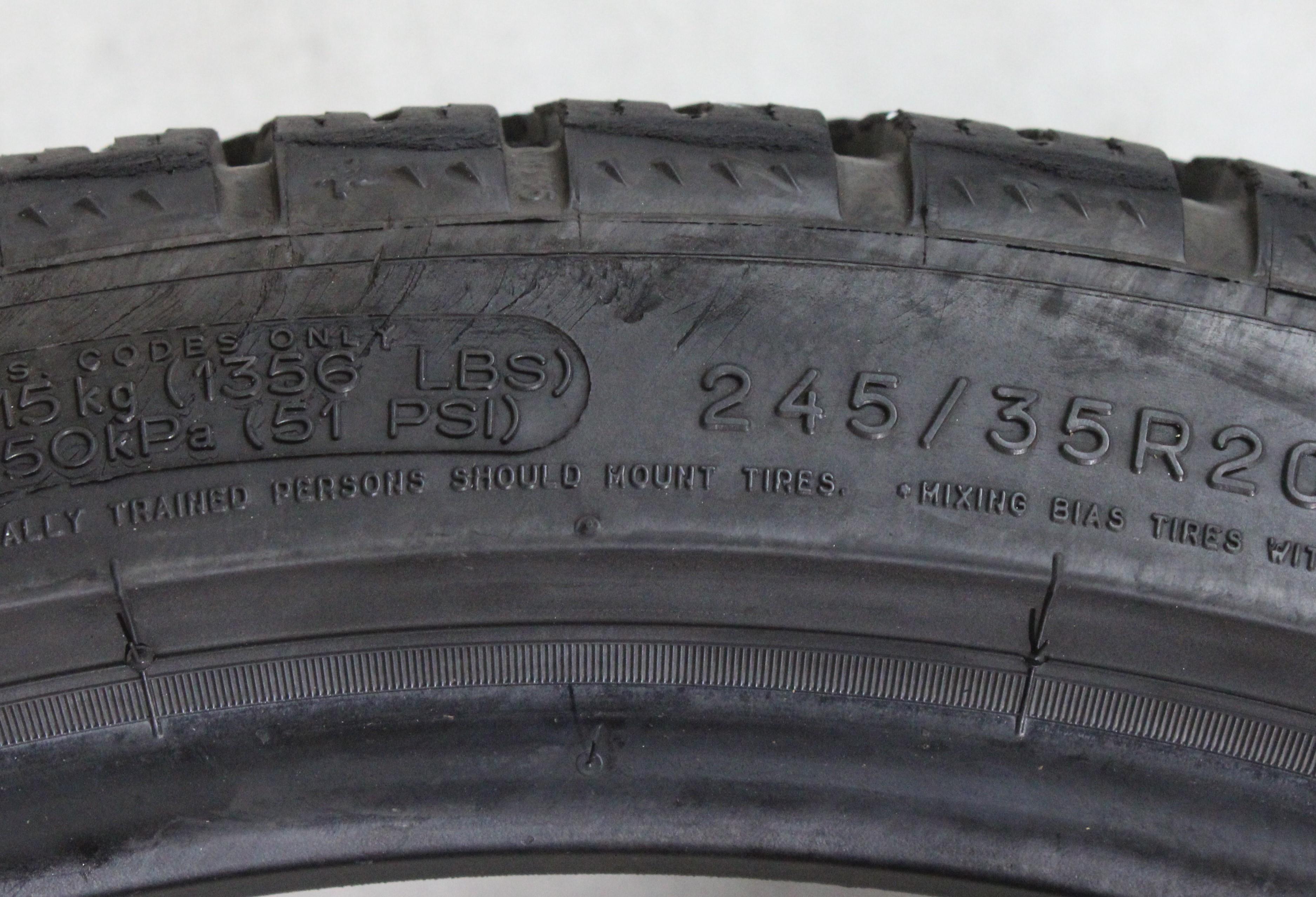 2 x 245/35R20 91V Winterreifen Michelin Pilot Alpin PA4 N1 5-5,5mm 2016