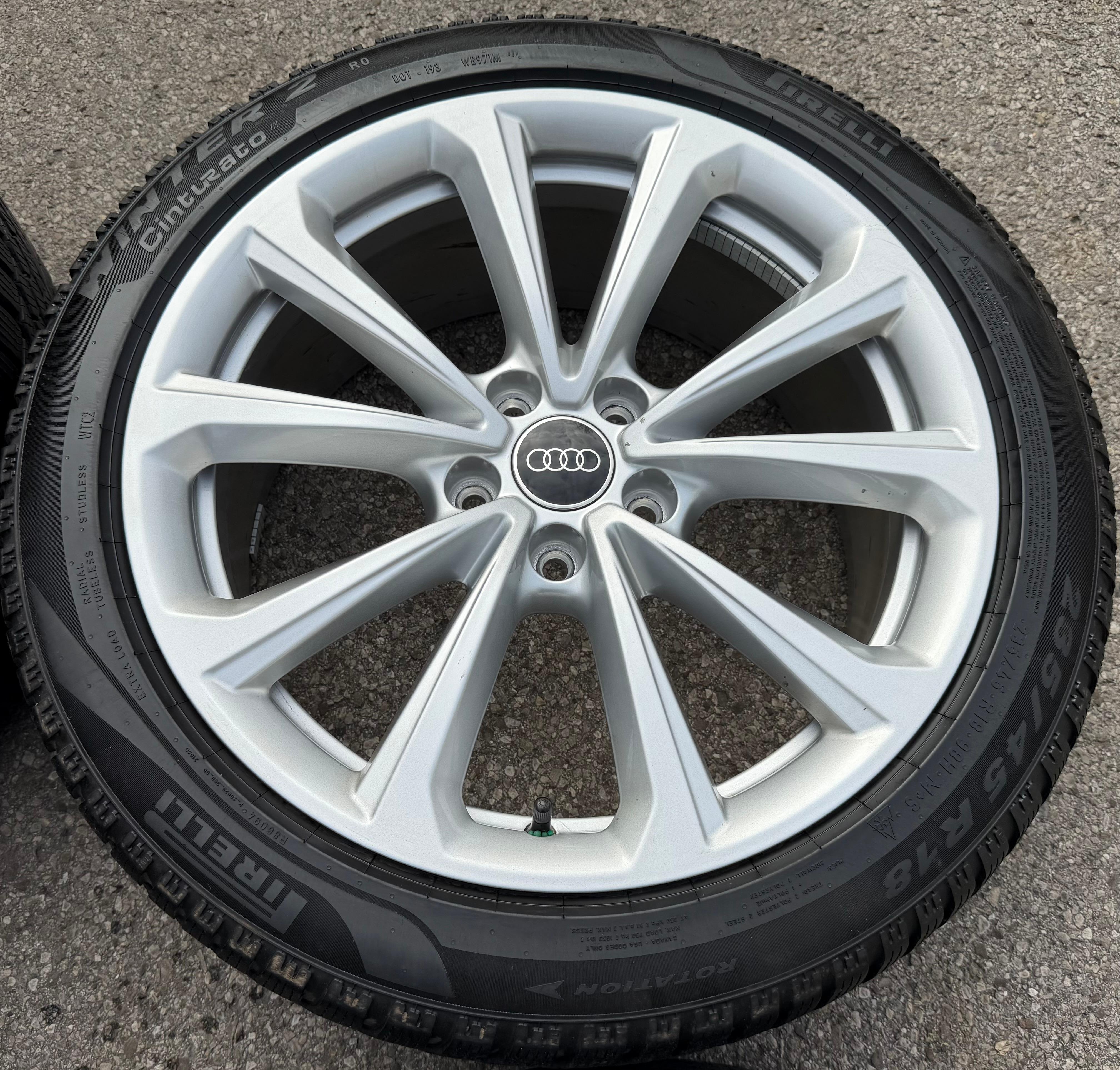 4 llantas de aleación originales de 18" para invierno AUDI A5 S5 FU2 B10 8B3601025D 235/45R18 98H 2025