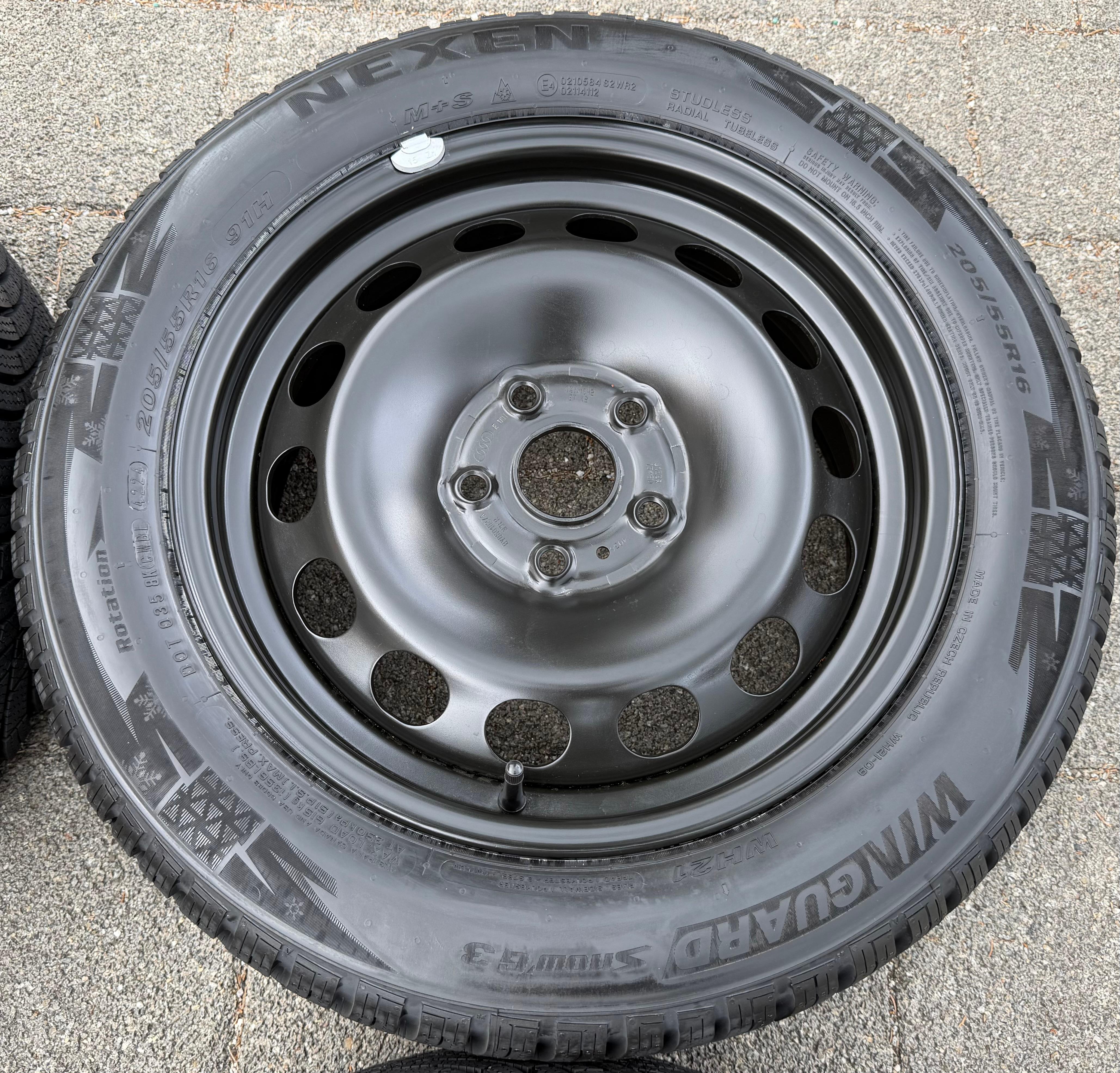4 Winterräder Audi A3 8V Sportback Cabrio  205/55R16 91H Nexen 8V0601027A NEU