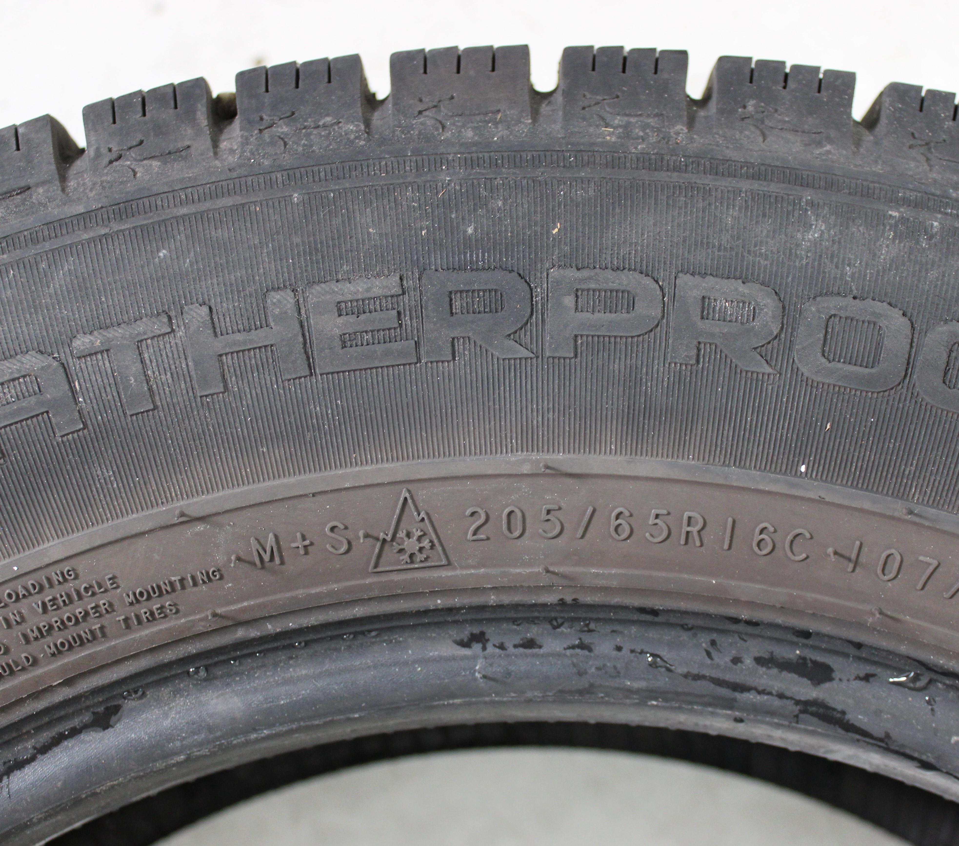 1 x 205/65R16C 107/105T Ganzjahresreifen Nokian Weatherproof C 6,5-7mm 2019