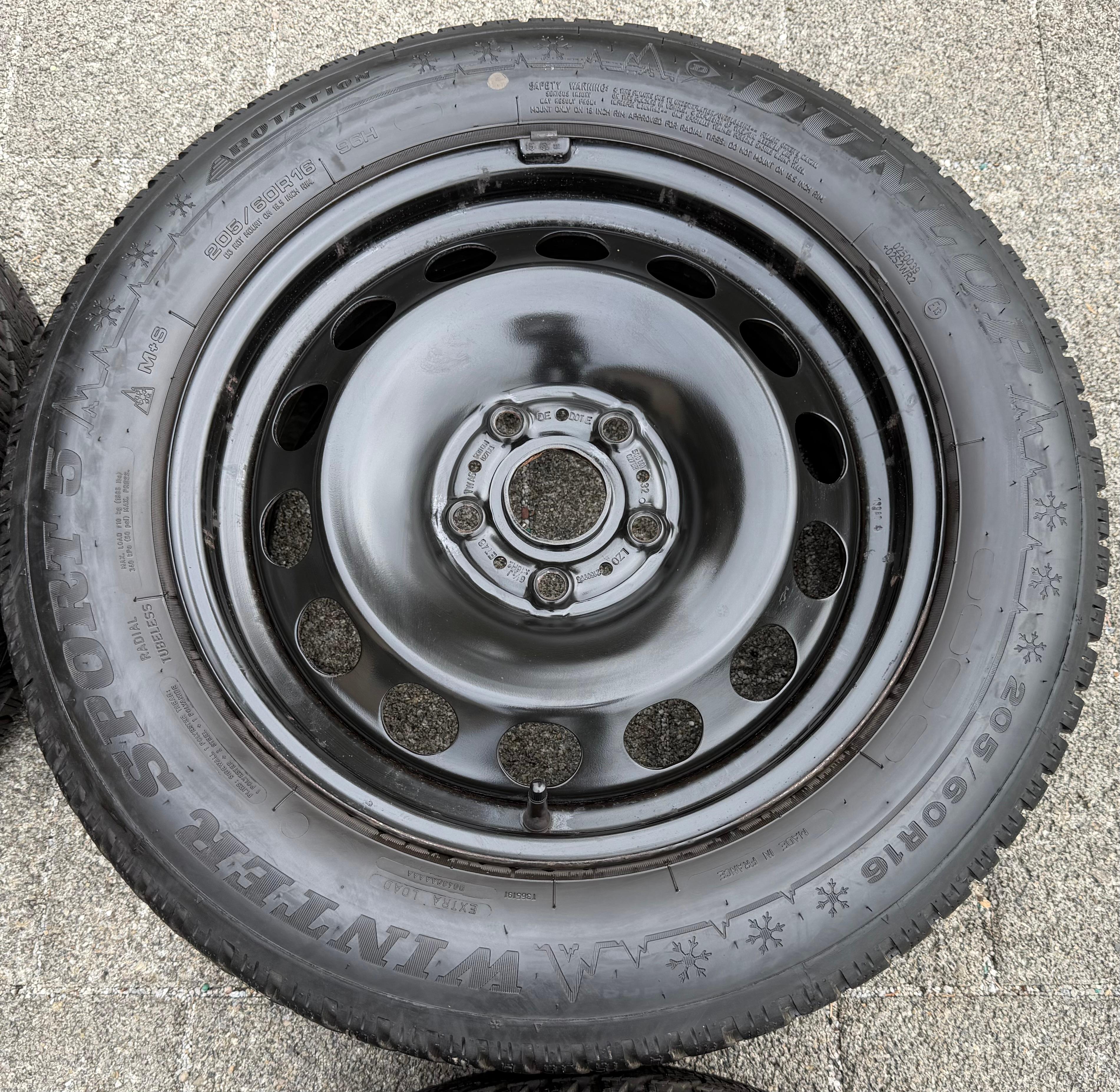 4 Winterräder Skoda Octavia IV 4 NX 205/60R16 96H 5Q0601027BQ Dunlop 2020