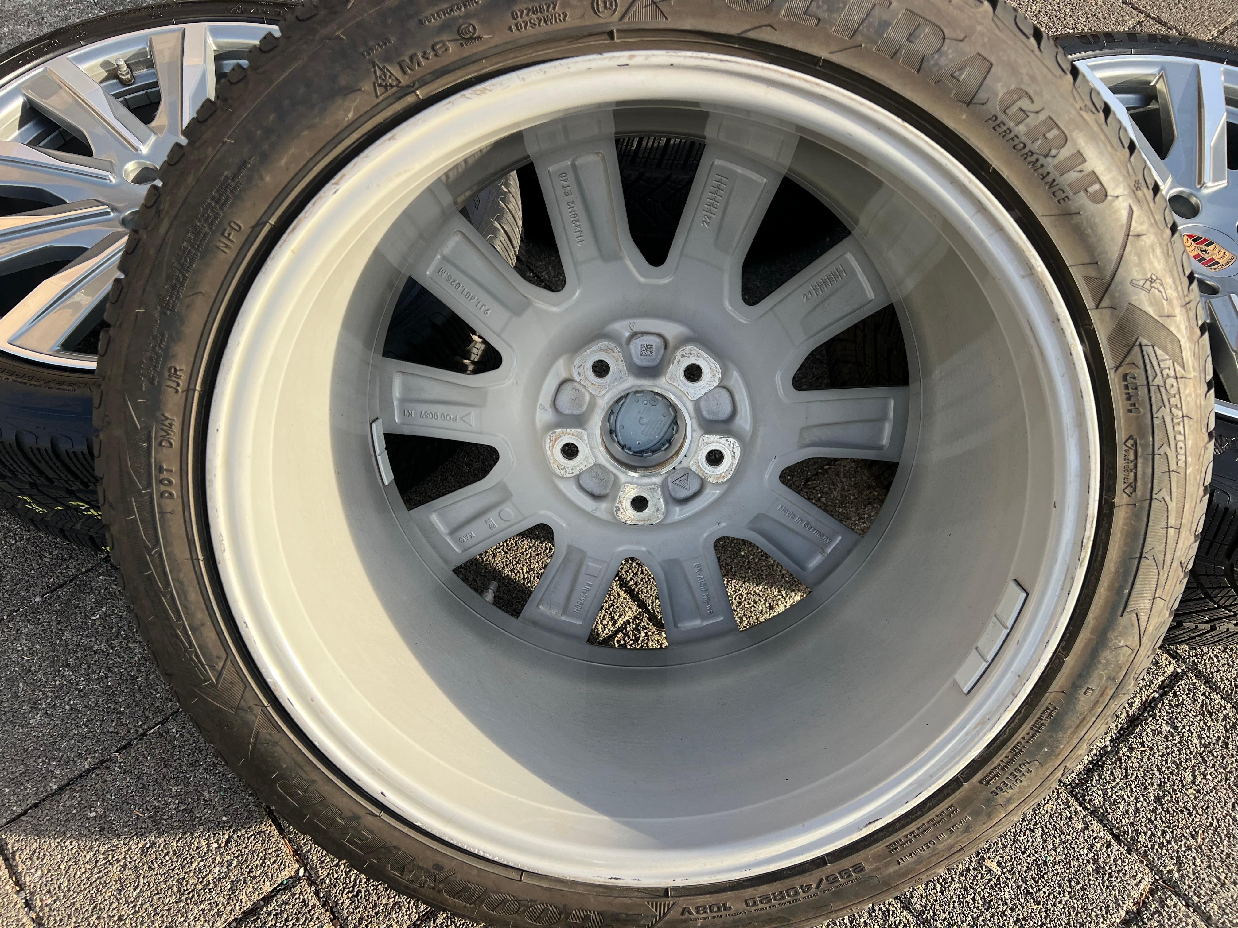 4 ORIGINAL 20" ALU WINTERRÄDER PORSCHE TAYCAN TEQUIPMENT RDKS FREIHAUS