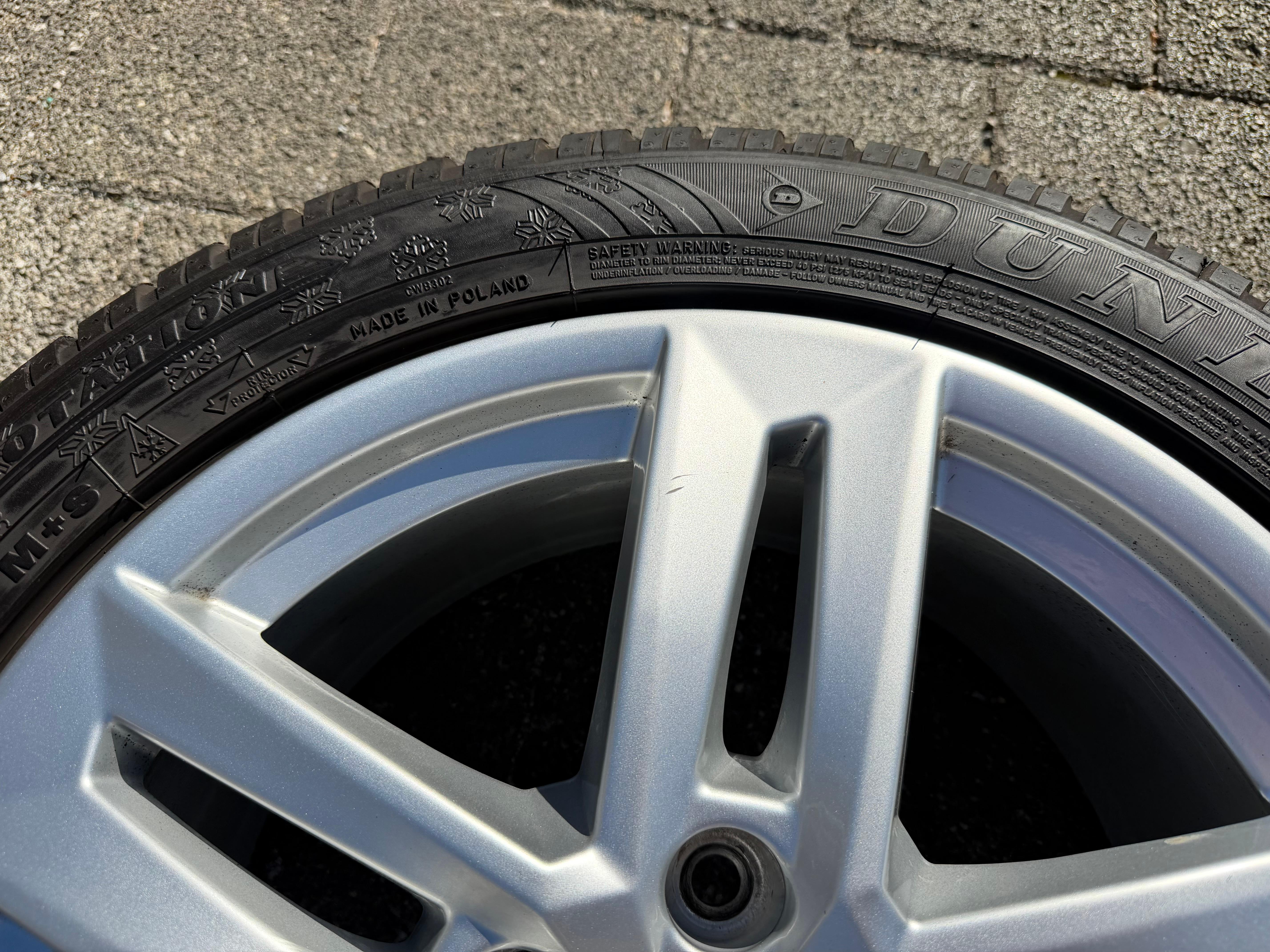 4 Original 17" Alu Winterräder Audi A4 B9 8W 8W0601025P 225/50R17 98H Dunlop 2024