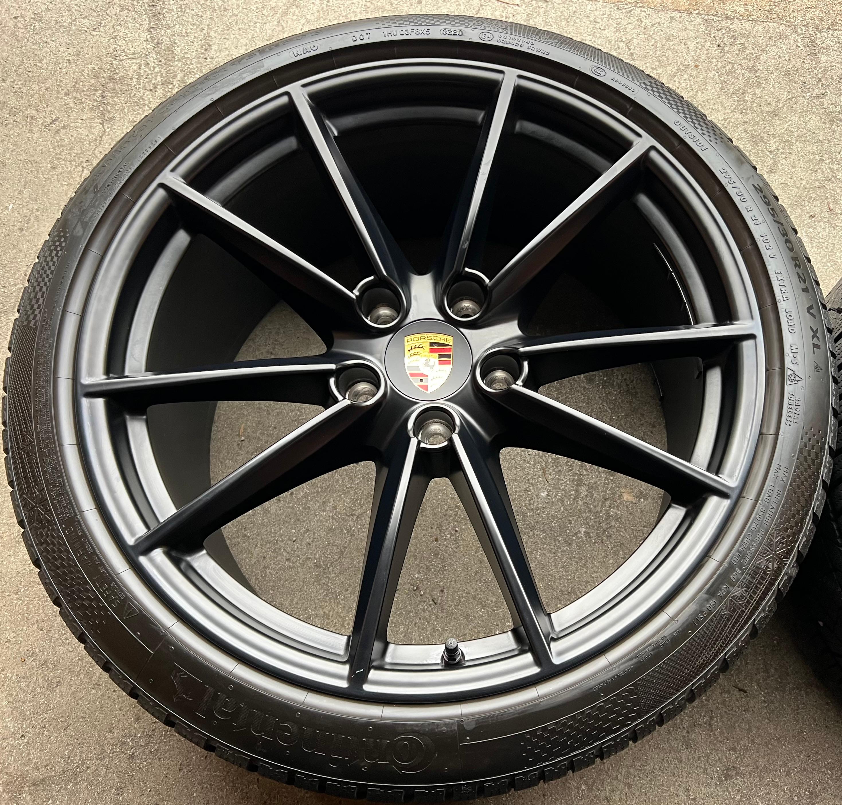 4 ORIGINAL 20" 21" ALU WINTERRÄDER PORSCHE 911 992 992601025C 992601025D SCHWARZ RDKS