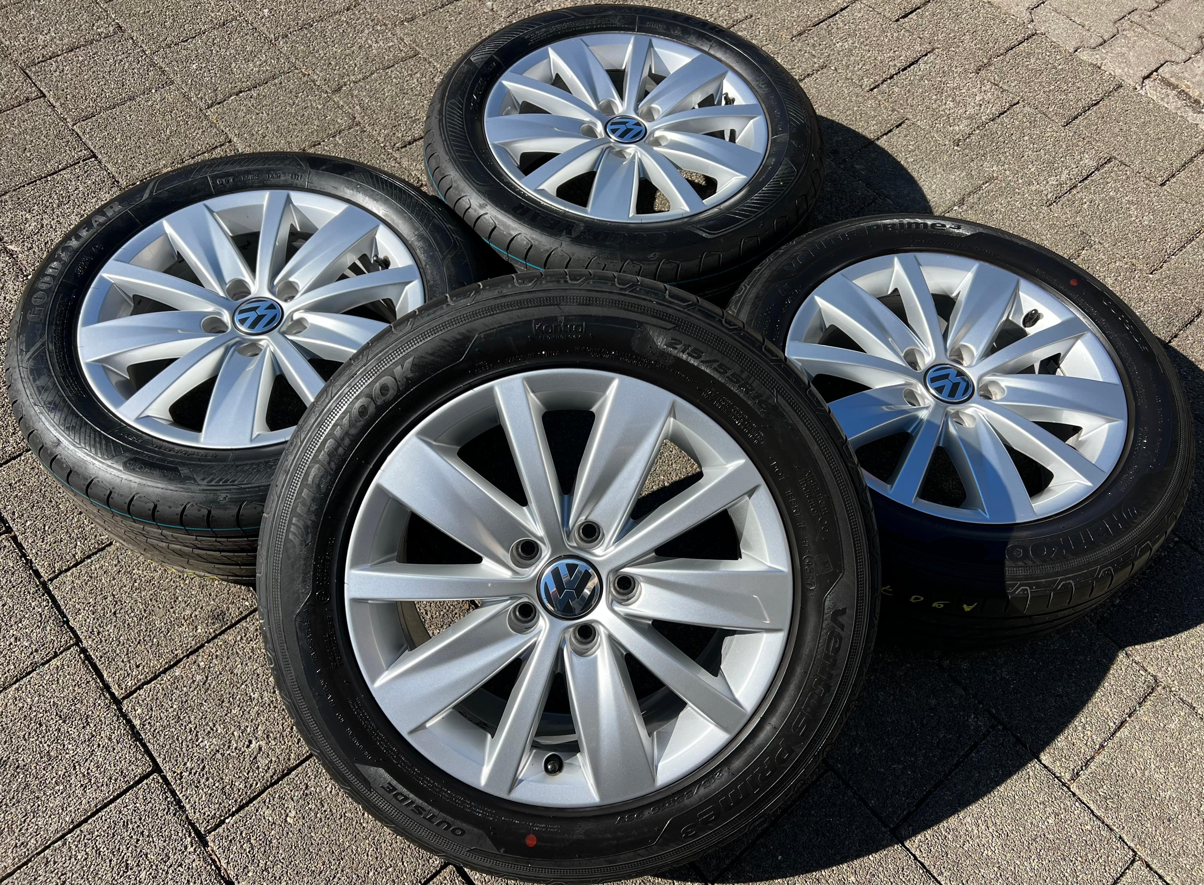 4 Jantes alu 16" ORIGINALES VW PASSAT 3C 3AA601025AF PERUGIA 7x16 ET45 FREIHAUS