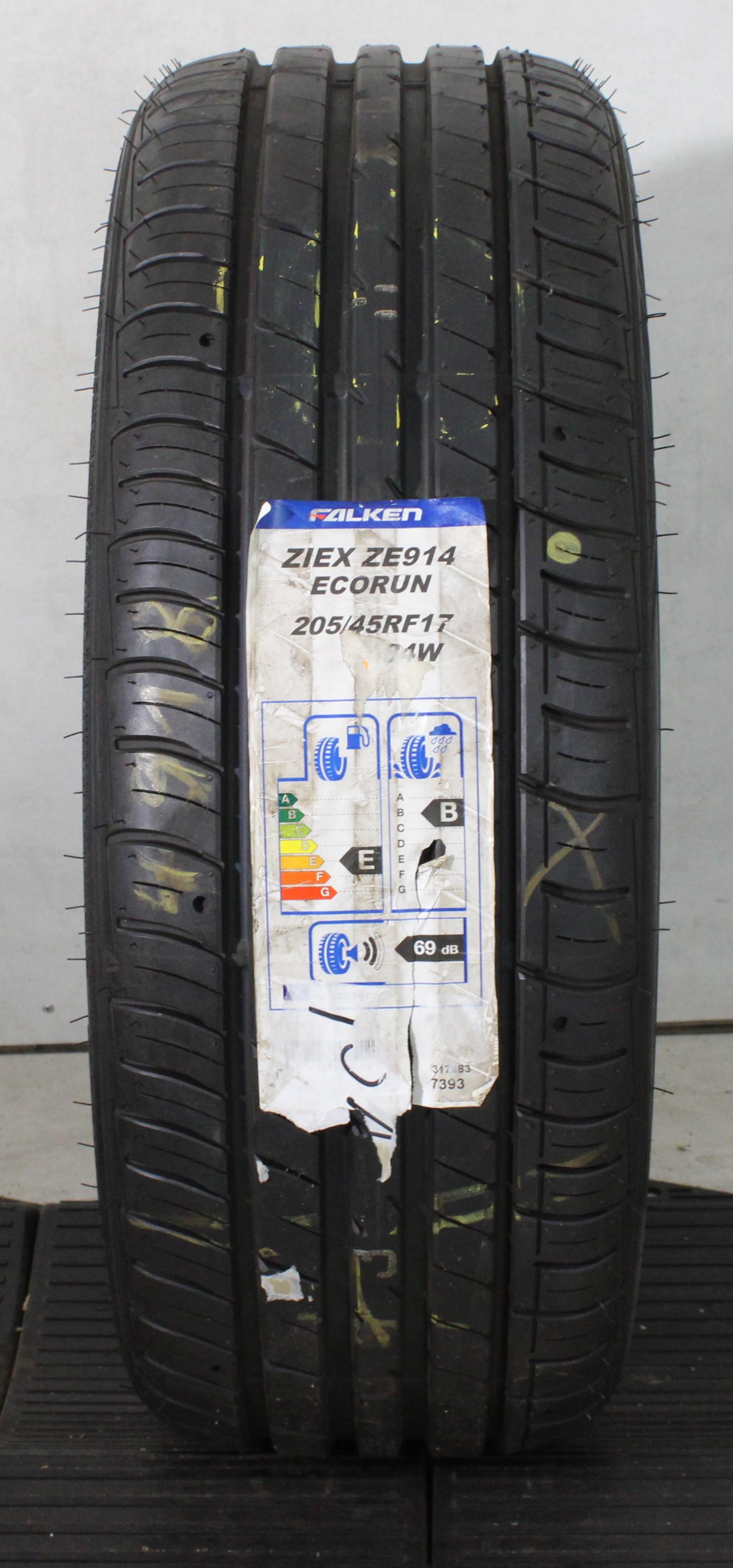 1 x 205/45R17 84W Sommerreifen Falken Ziex ZE914 EcoRun Runflat NEU 2018