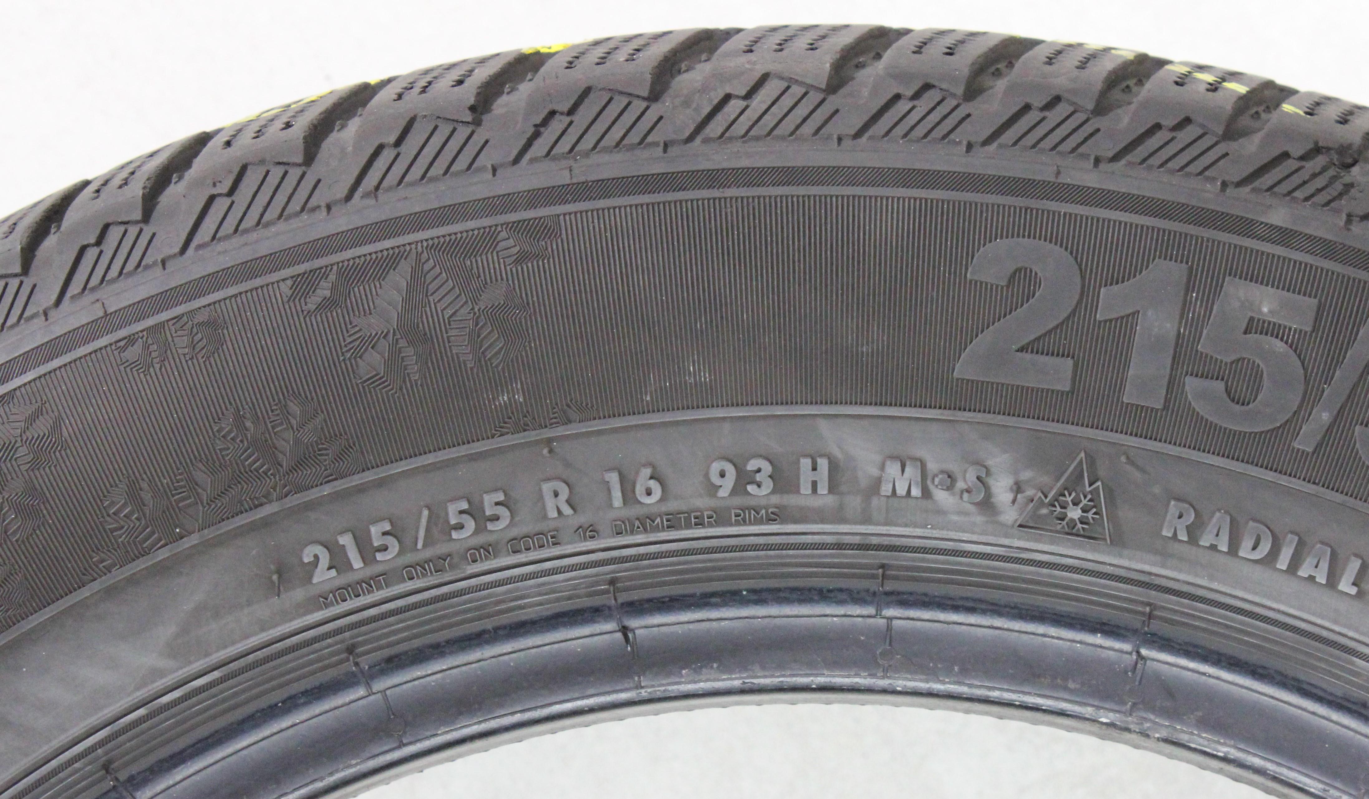 1 x 215/55R16 93H winterband Semperit Speed-Grip 3 5-5,5mm 2020