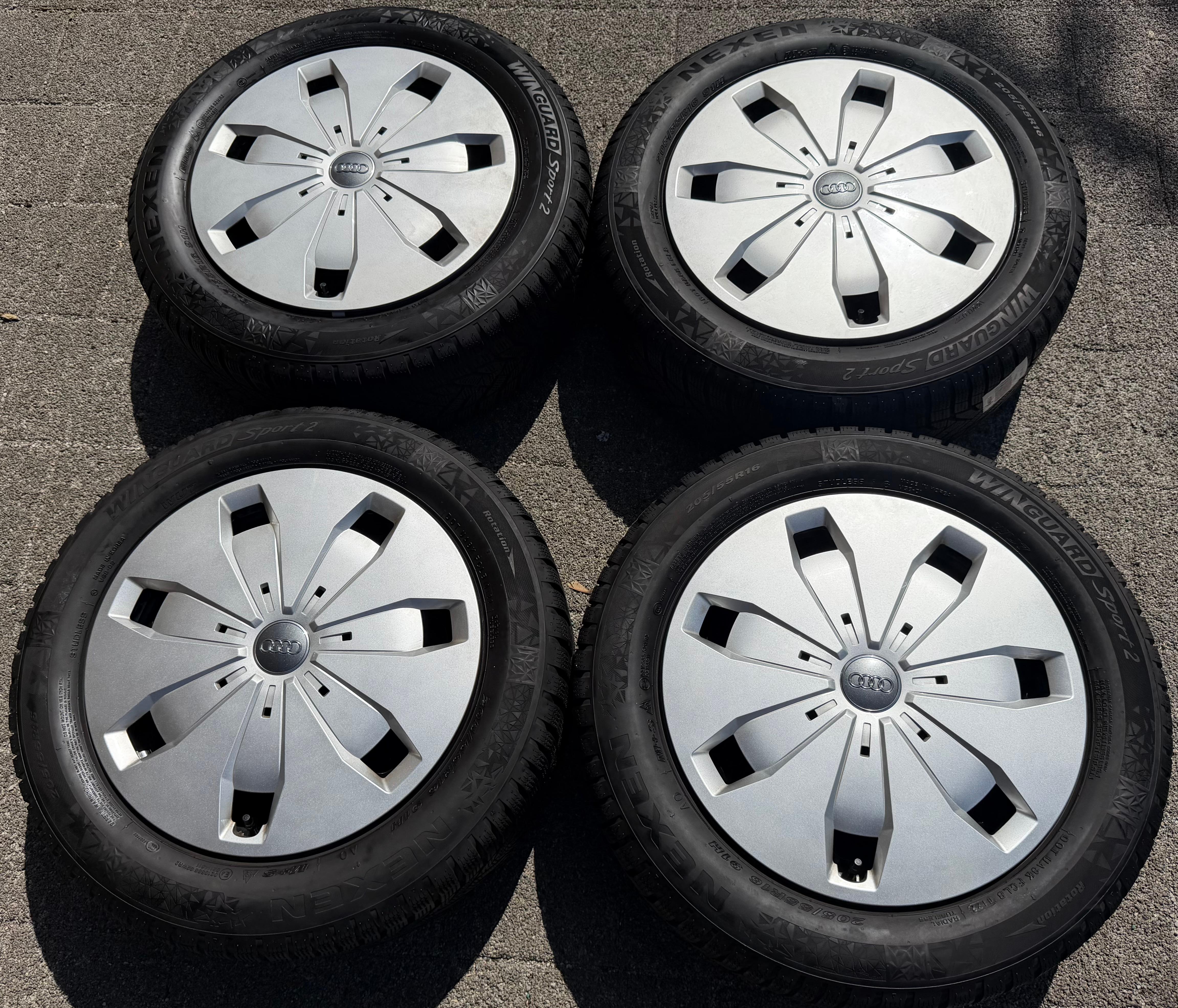 4 Winterräder Audi A3 8V Sportback Cabrio  205/55R16 91H Nexen 8V0601027A 2022