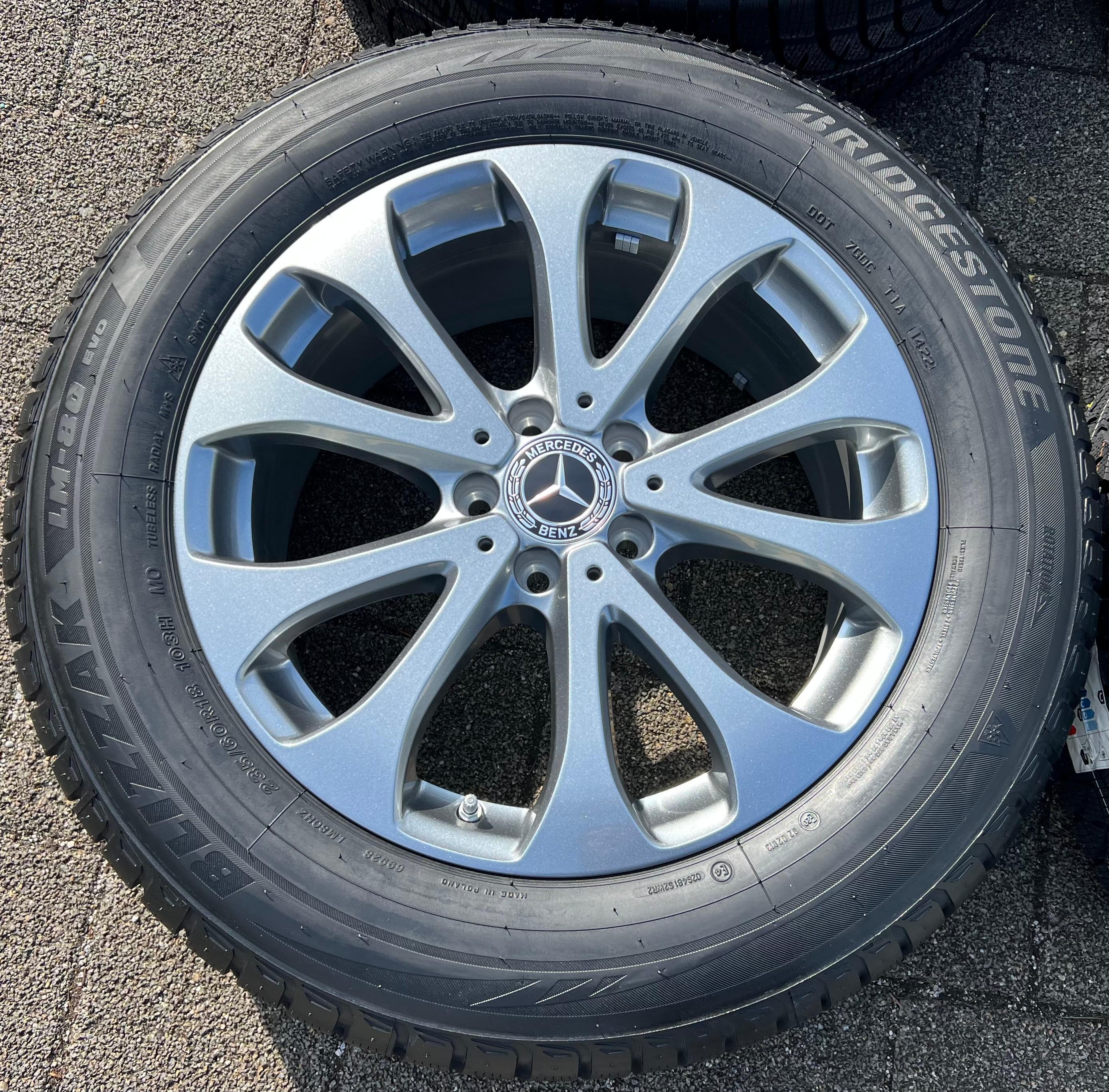 4 LLANTAS DE ALEACIÓN ORIGINALES DE 18" PARA INVIERNO MERCEDES BENZ GLC X253 W253 A2534011500 235/60R18
