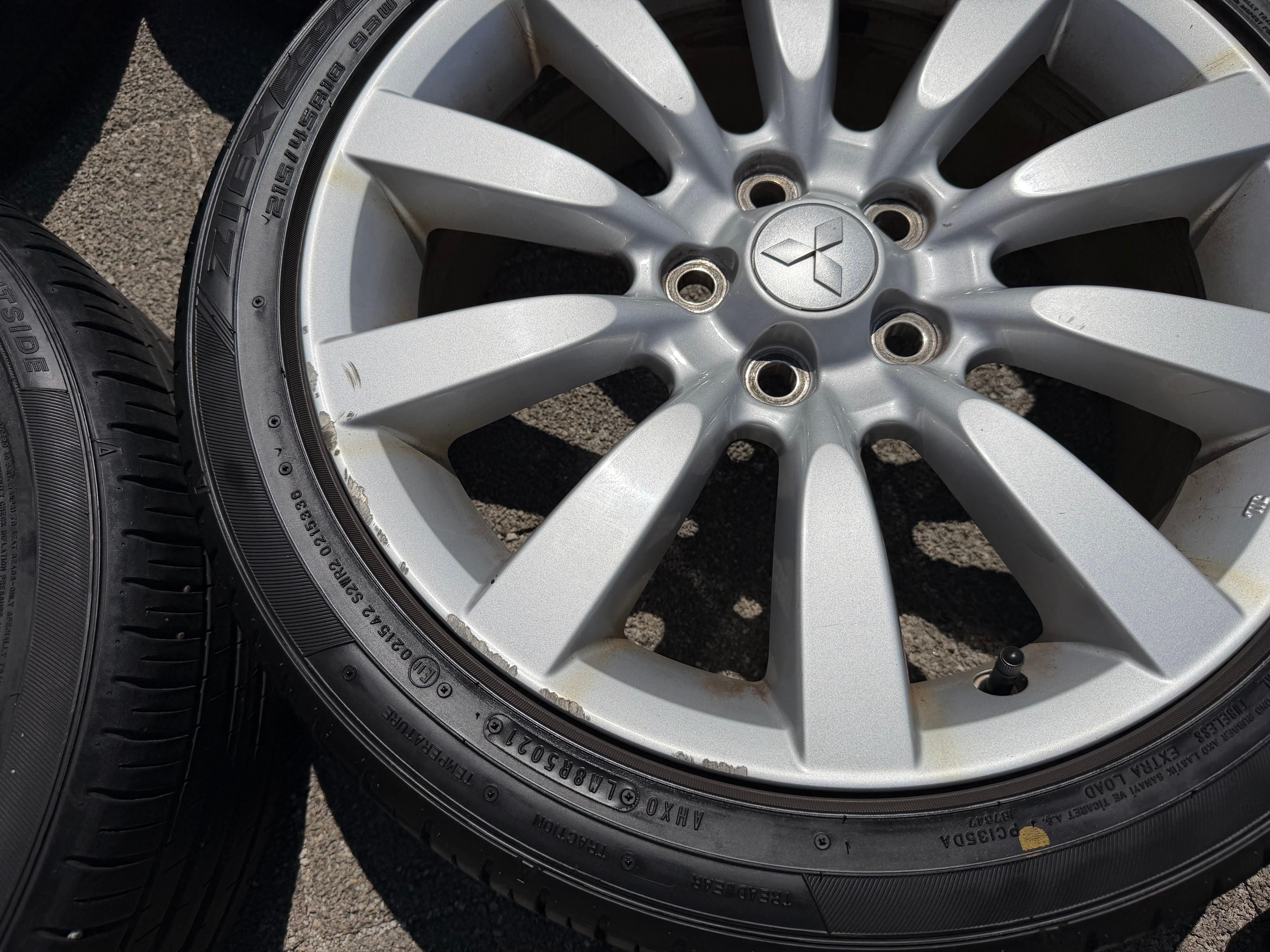4 Original 18" Alu Sommerräder Mitsubishi Lancer CX 215/45R18 93W FALKEN