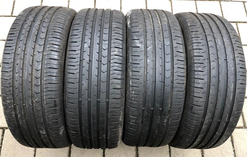 4 x 215/55R17 94V Sommerreifen Continental Premium Contact 5 2x 6,5-7mm und 2x 5-5,5mm 2016