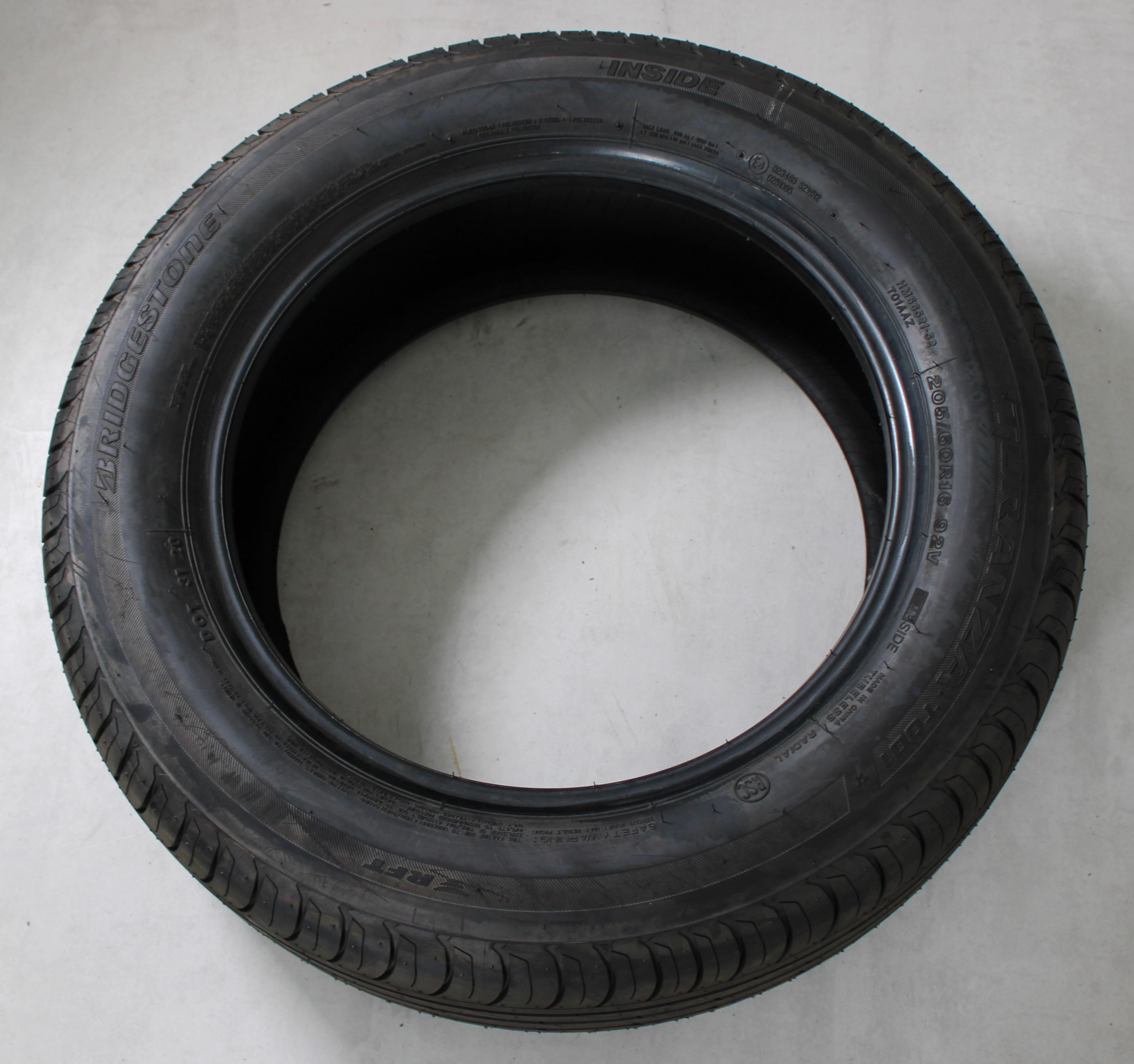 1 x 205/60R16 92V Sommerreifen Bridgestone Turanza T001 Runflat 6,5-7mm 2020 *