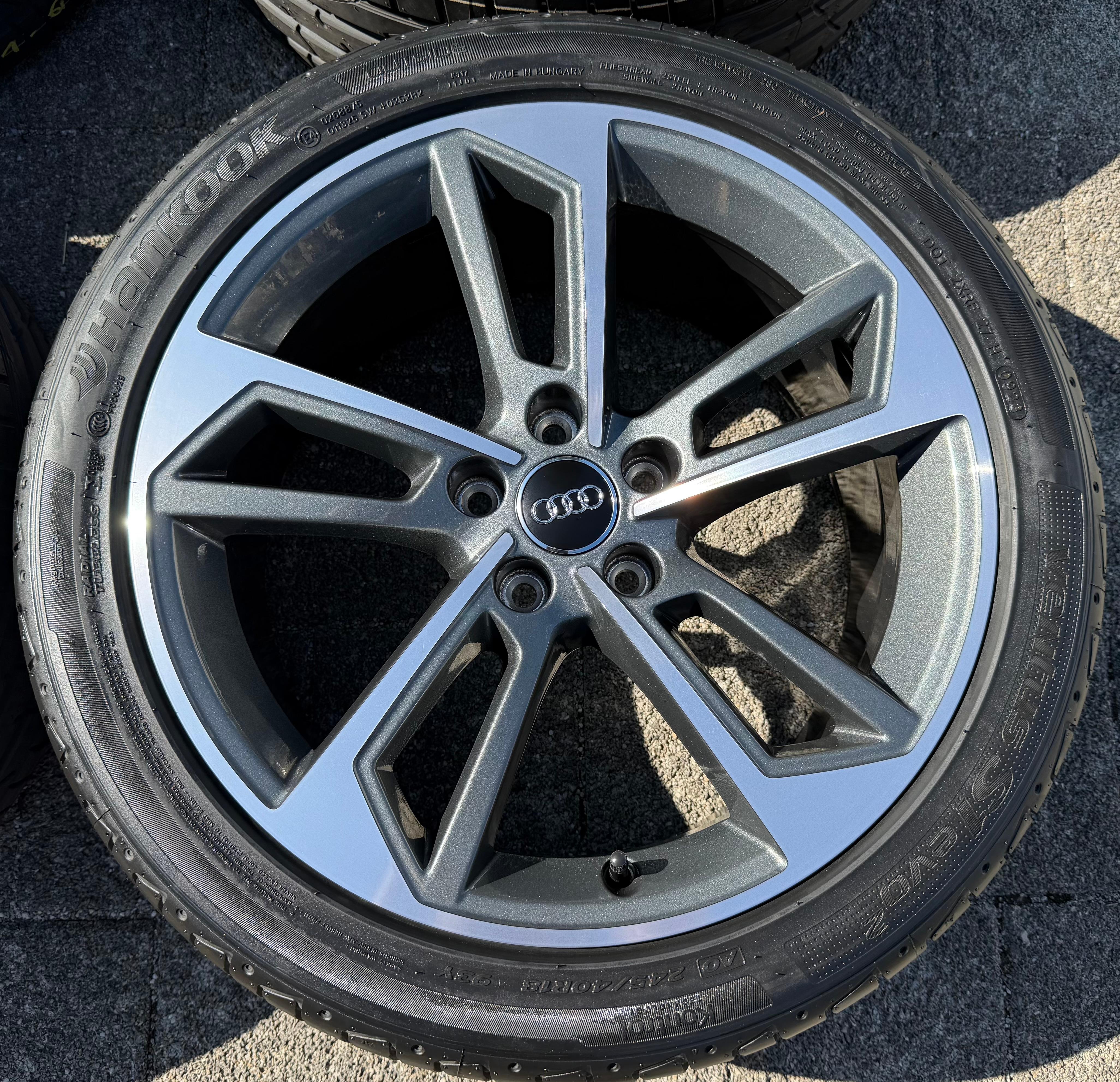 4 Original 18" Alu Sommerräder AUDI A4 S4 B9 8W 245/40R18 93Y 8W0601025DL Hankook NEU
