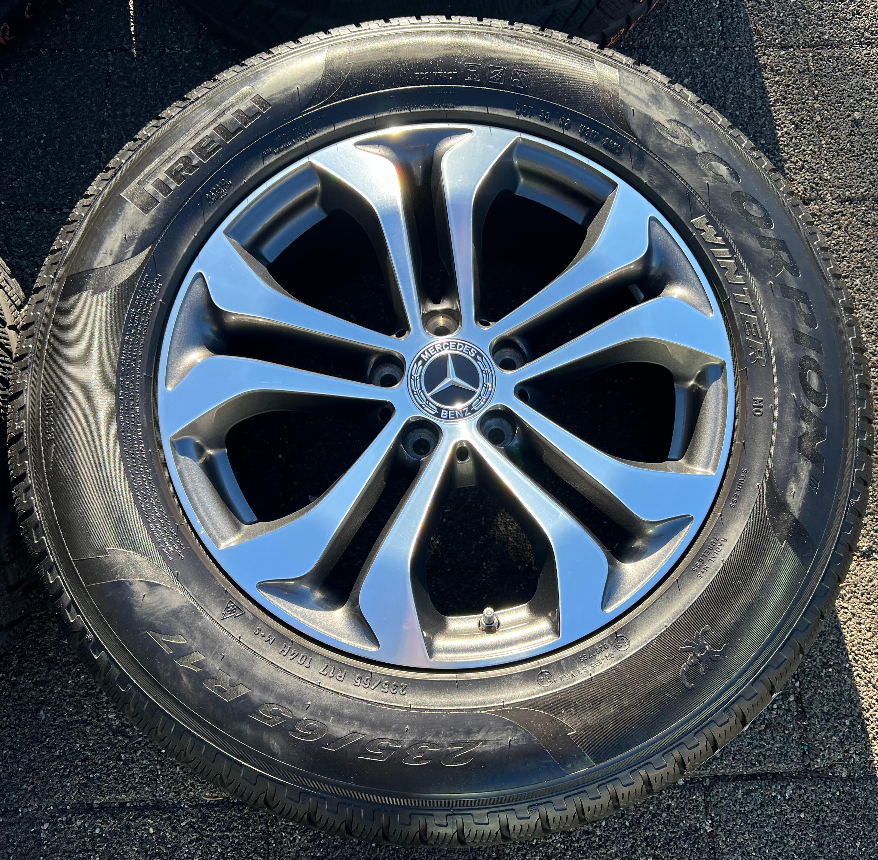 4 ORIGINAL 17" ALU WINTERRÄDER MERCEDES GLC X253 W253 RDKS 235/65R17 104H