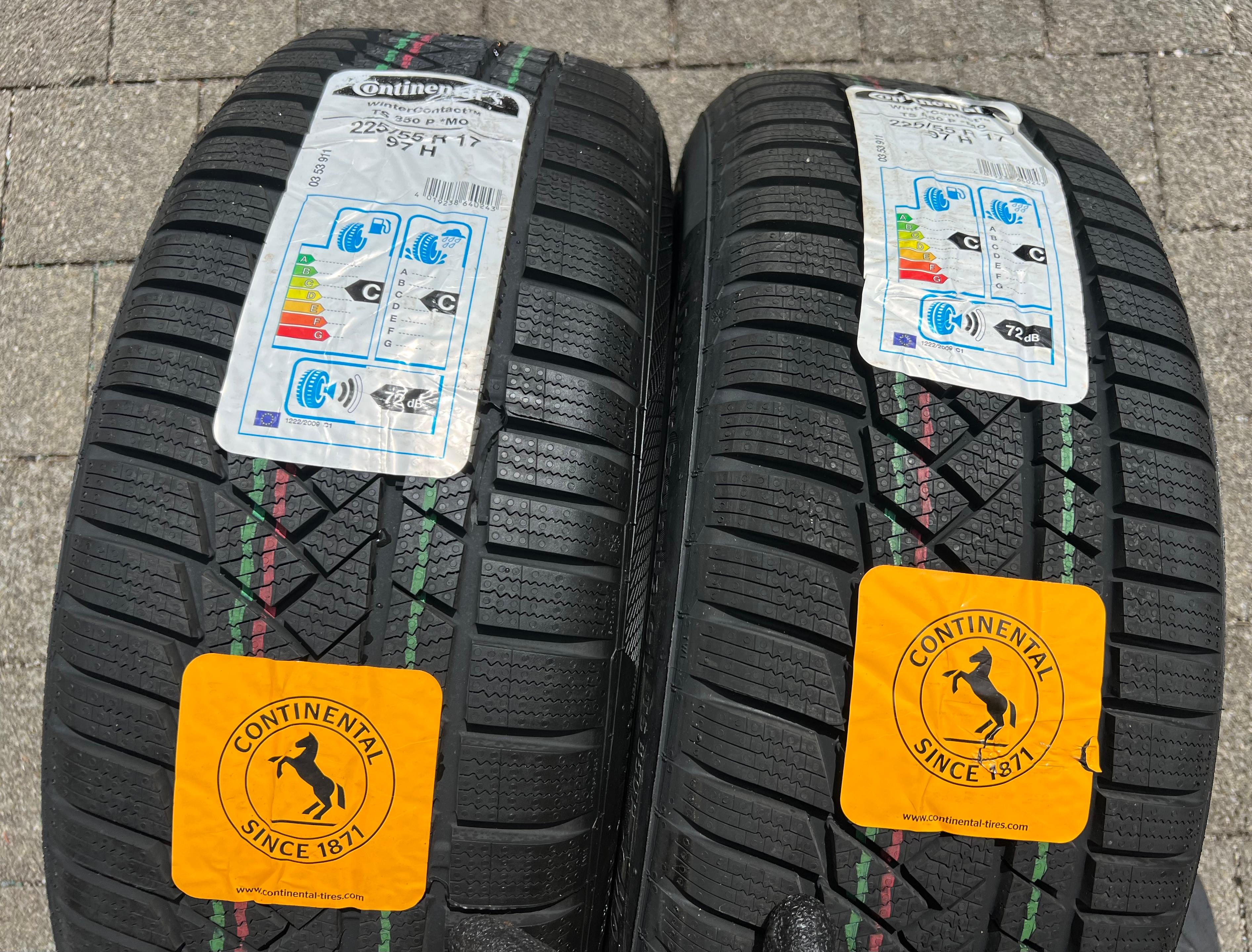 2 x 225/55R17 97H Winterreifen Continental Winter Contact TS830P MO NEU 2020