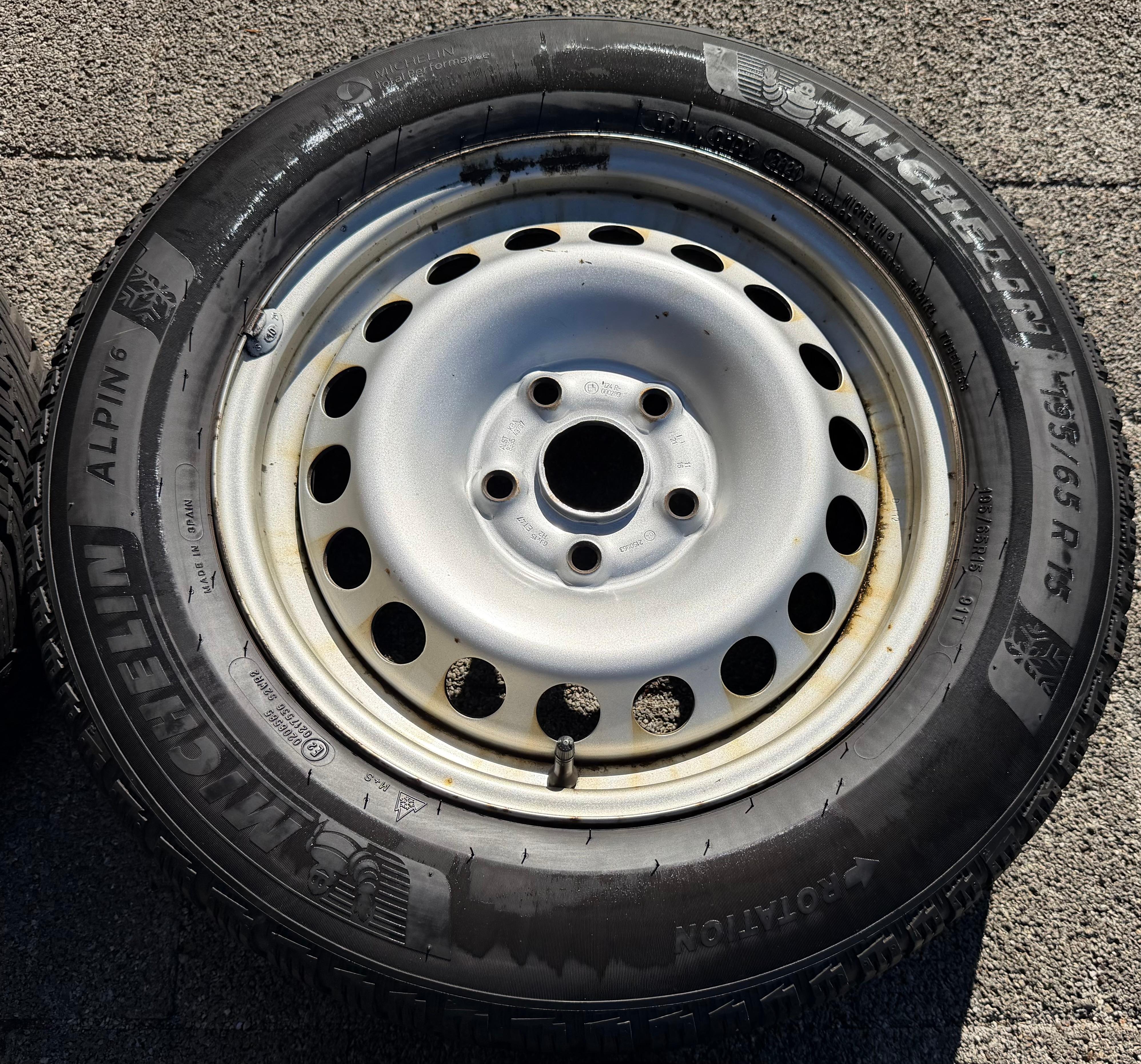 4 ruedas de invierno VW Caddy 2K 2KN 195/65R15 95T neumáticos de invierno Michelin