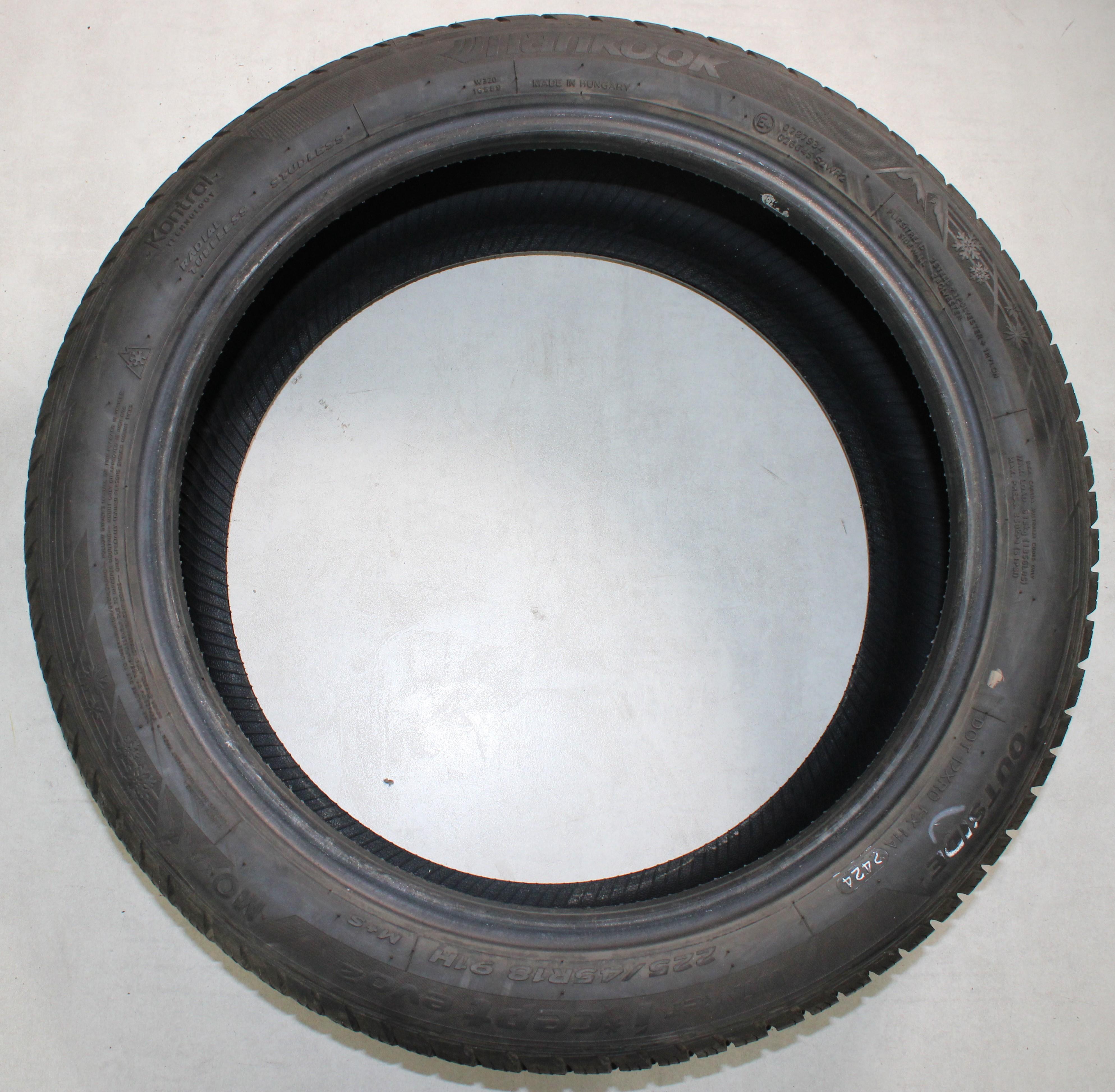 2 x 225/45R18 91H pneus hiver Hankook Winter I*Cept Evo 2 MO 7-7,5 mm 2019/2024