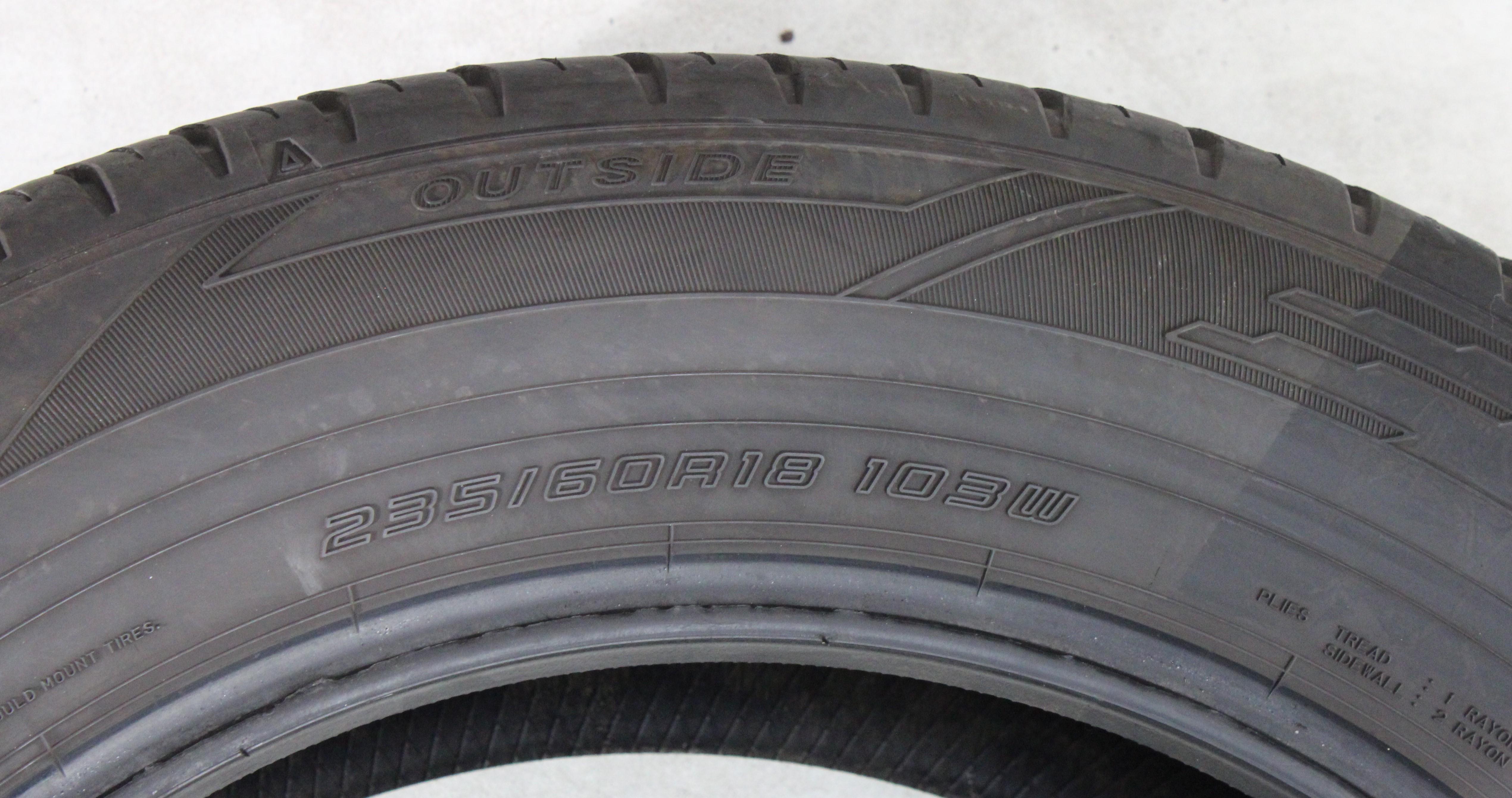 2 x 235/60R18 103W Sommerreifen Falken Azenis FK510A SUV 5-5,5mm 2019