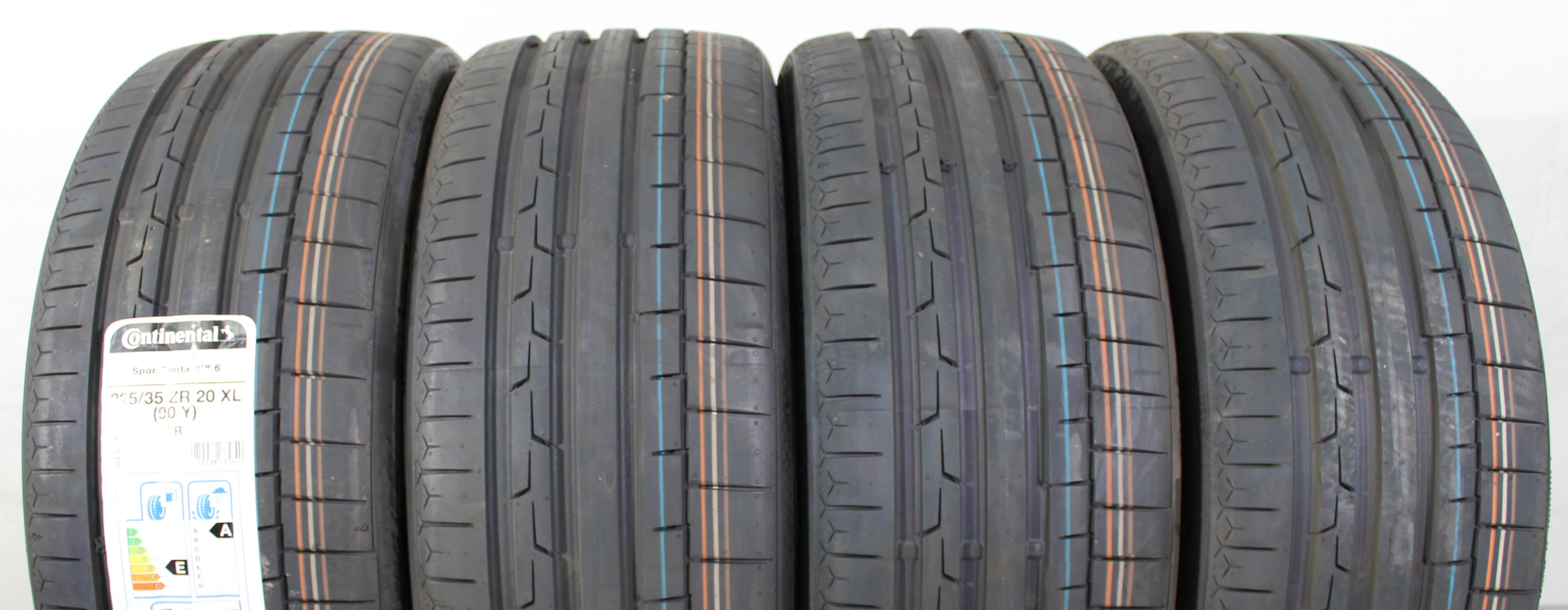 4 x 225/35R20 90Y Sommerreifen Continental Sport Contact 6 NEU 2017 XL