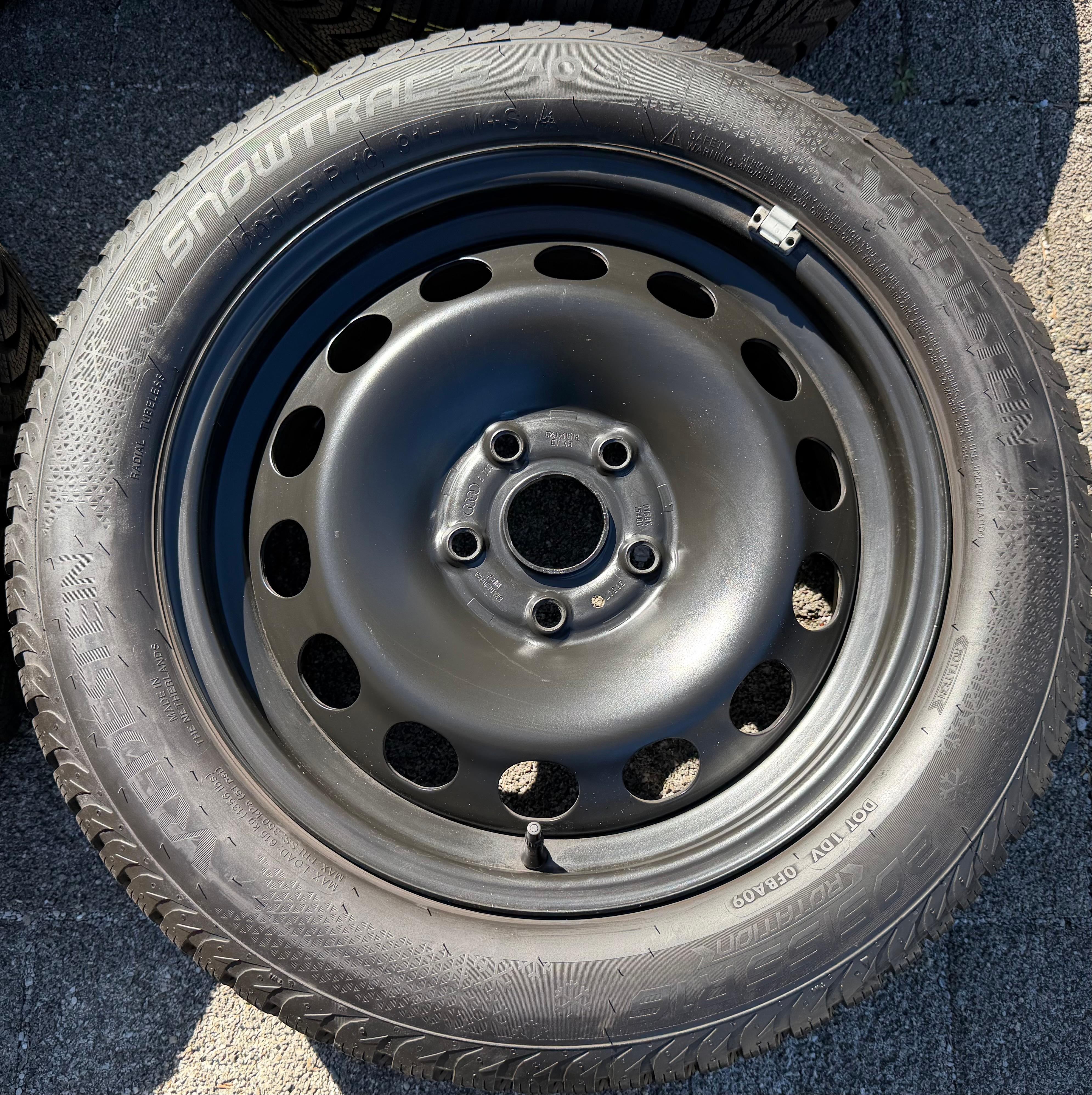 4 ruedas de invierno Audi A3 8V Sportback Cabrio 205/55R16 91H Vredestein 8V0601027A 2021