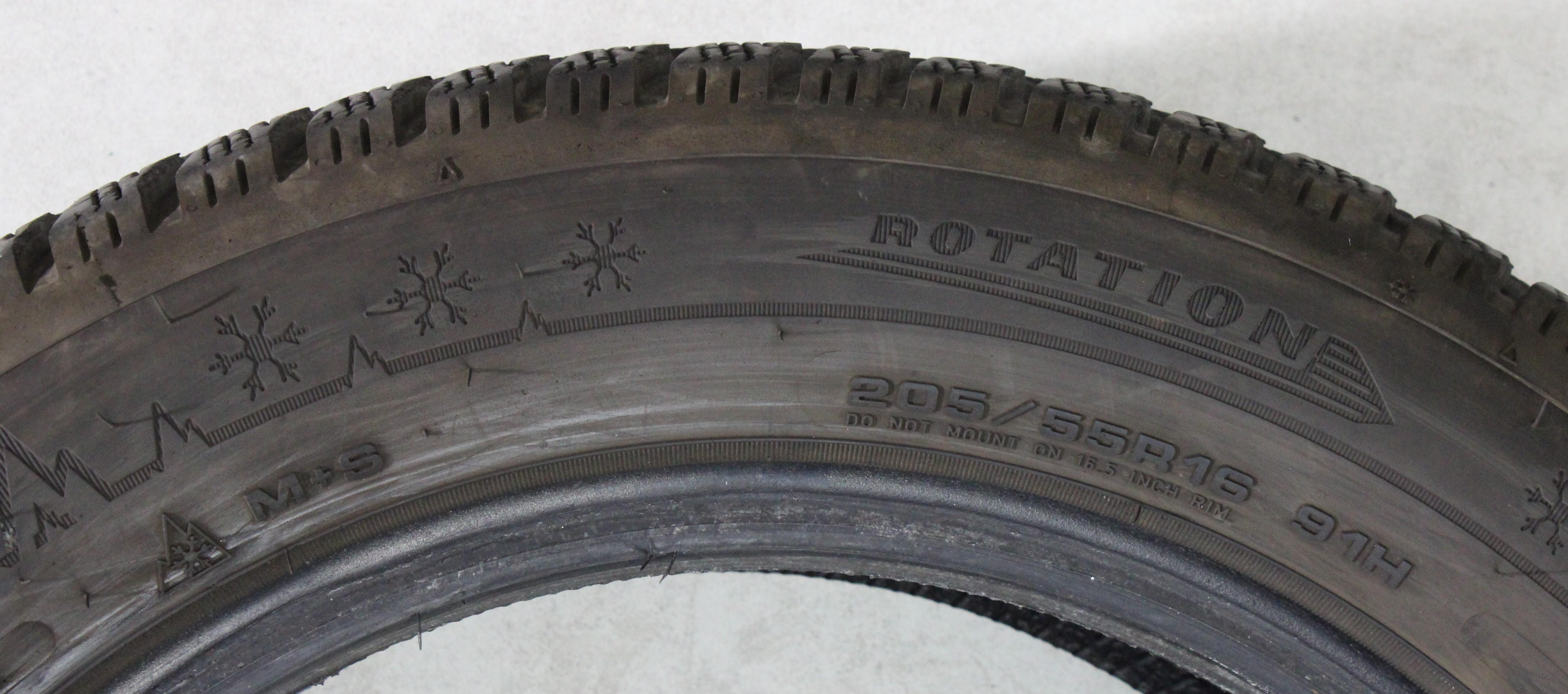 2 x 205/55R16 91H Winterreifen Dunlop Winter Sport 5 7-7,5mm 2022