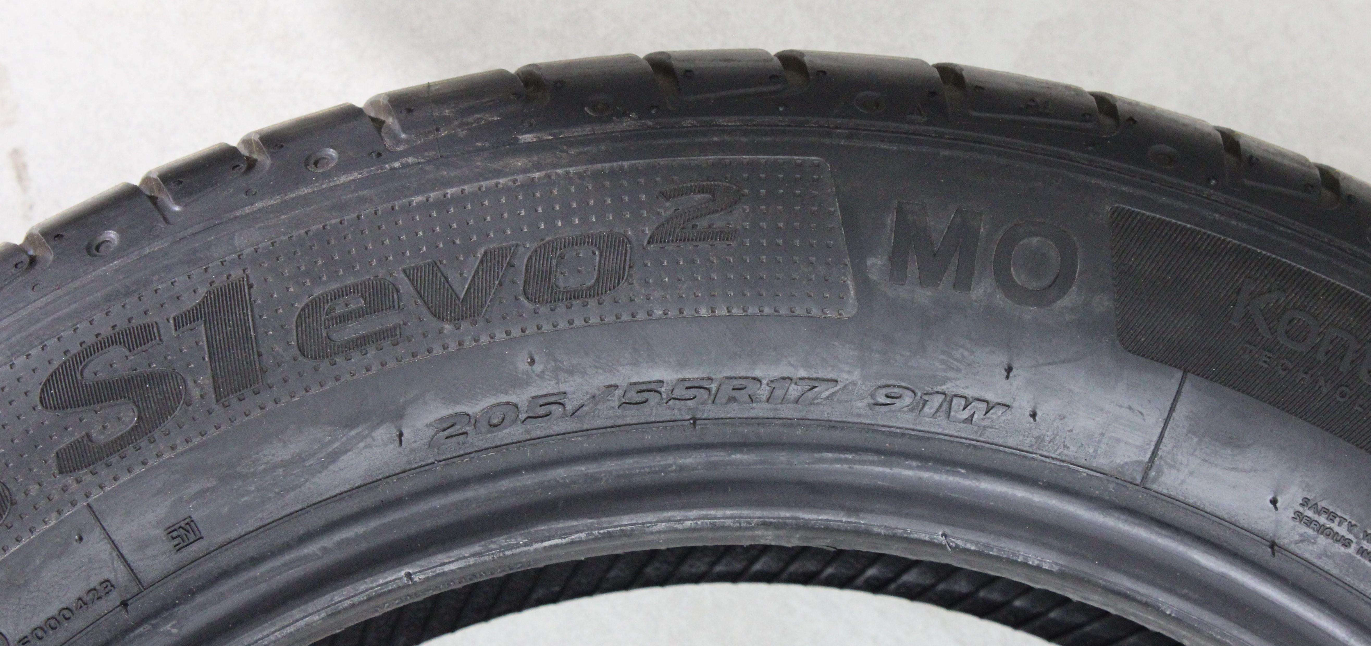 4 x 205/55R17 91W Sommerreifen Hankook Ventus S1 Evo 2 MO NEU 2019