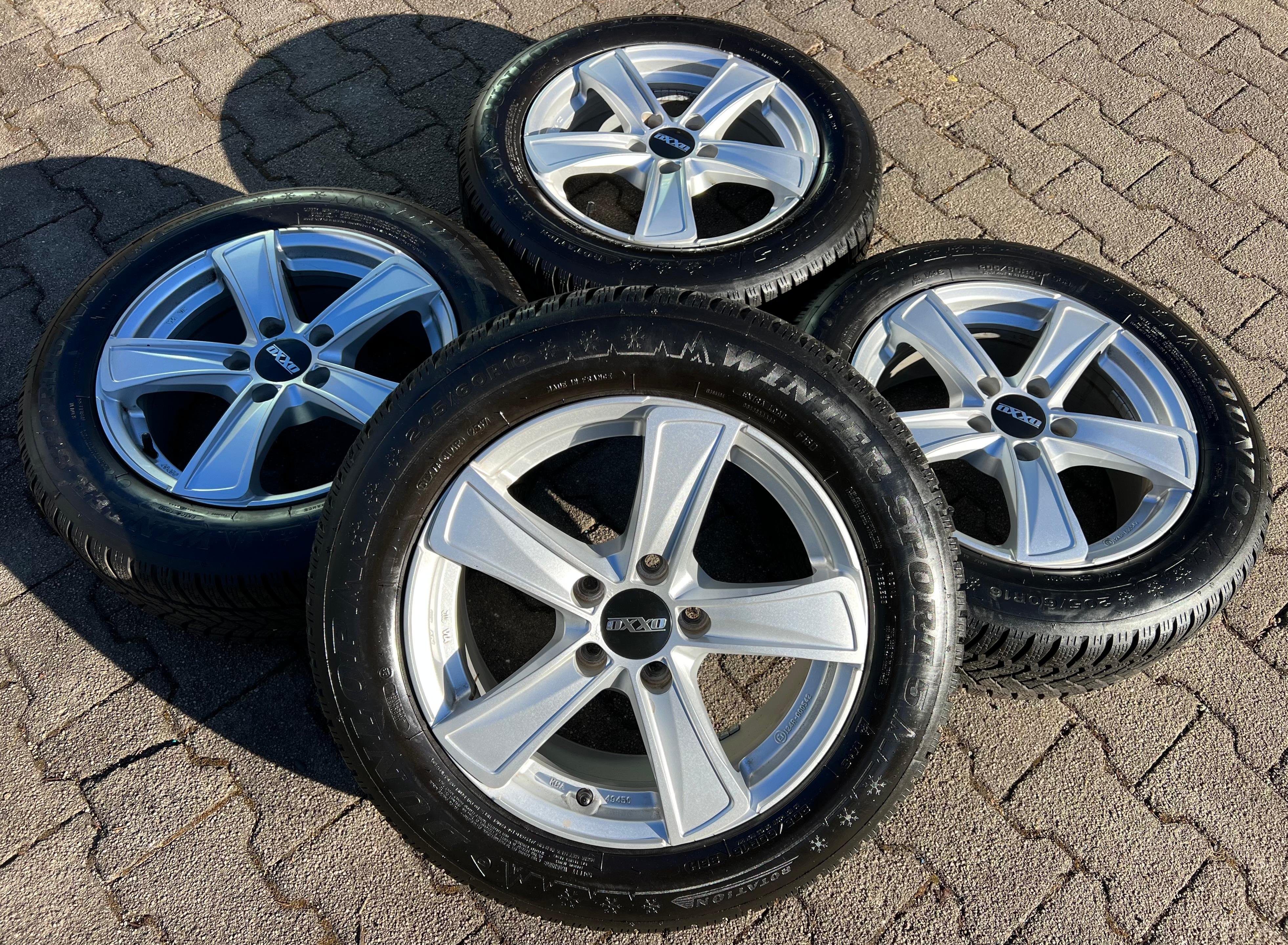4 ROUES D'HIVER ALU AUDI Q2 GA VW BEETLE 16 205/60R16 96H DUNLOP GRATUIT