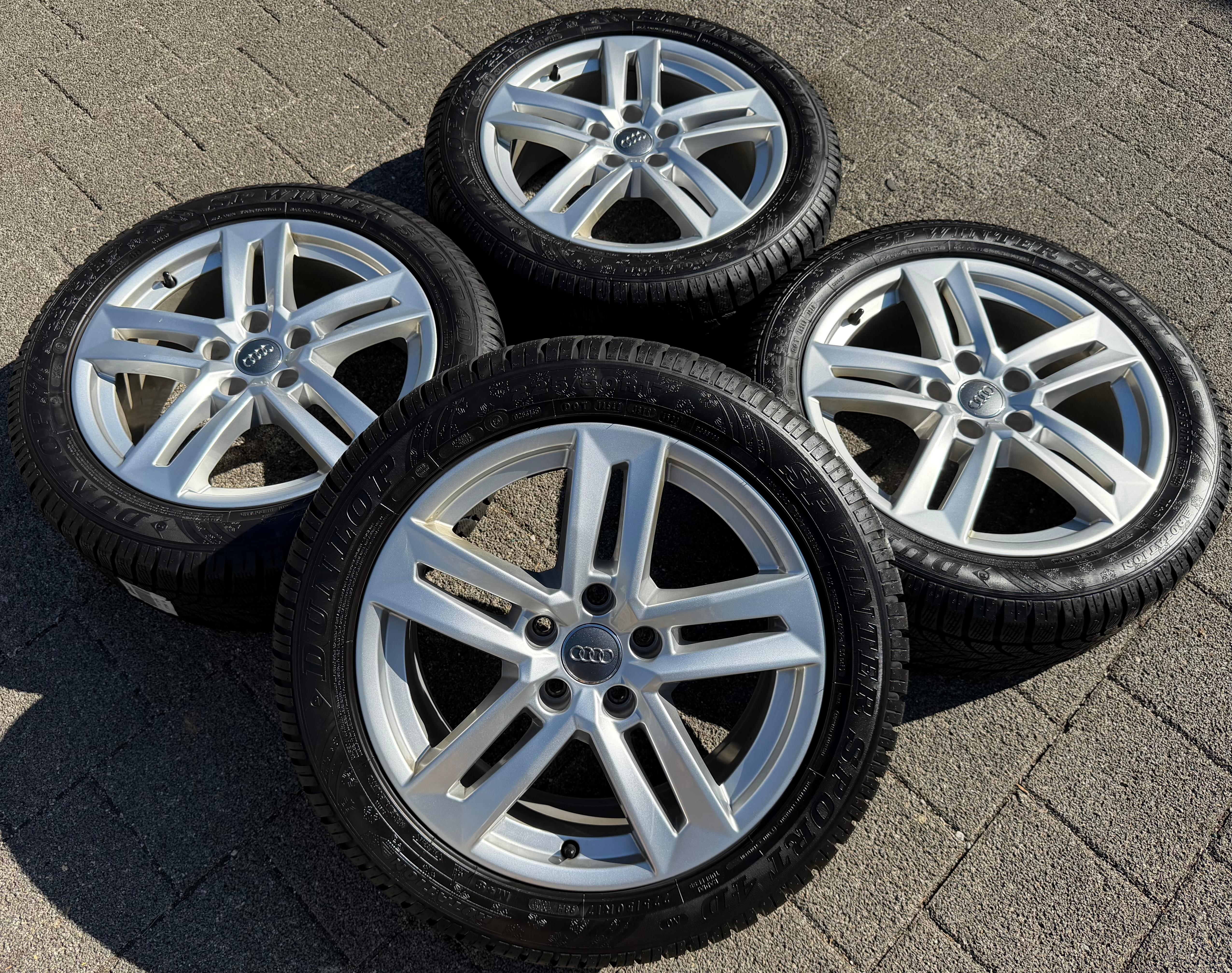 4 Original 17" Alu Winterräder Audi A4 B9 8W 8W0601025P 225/50R17 98H Dunlop 2023