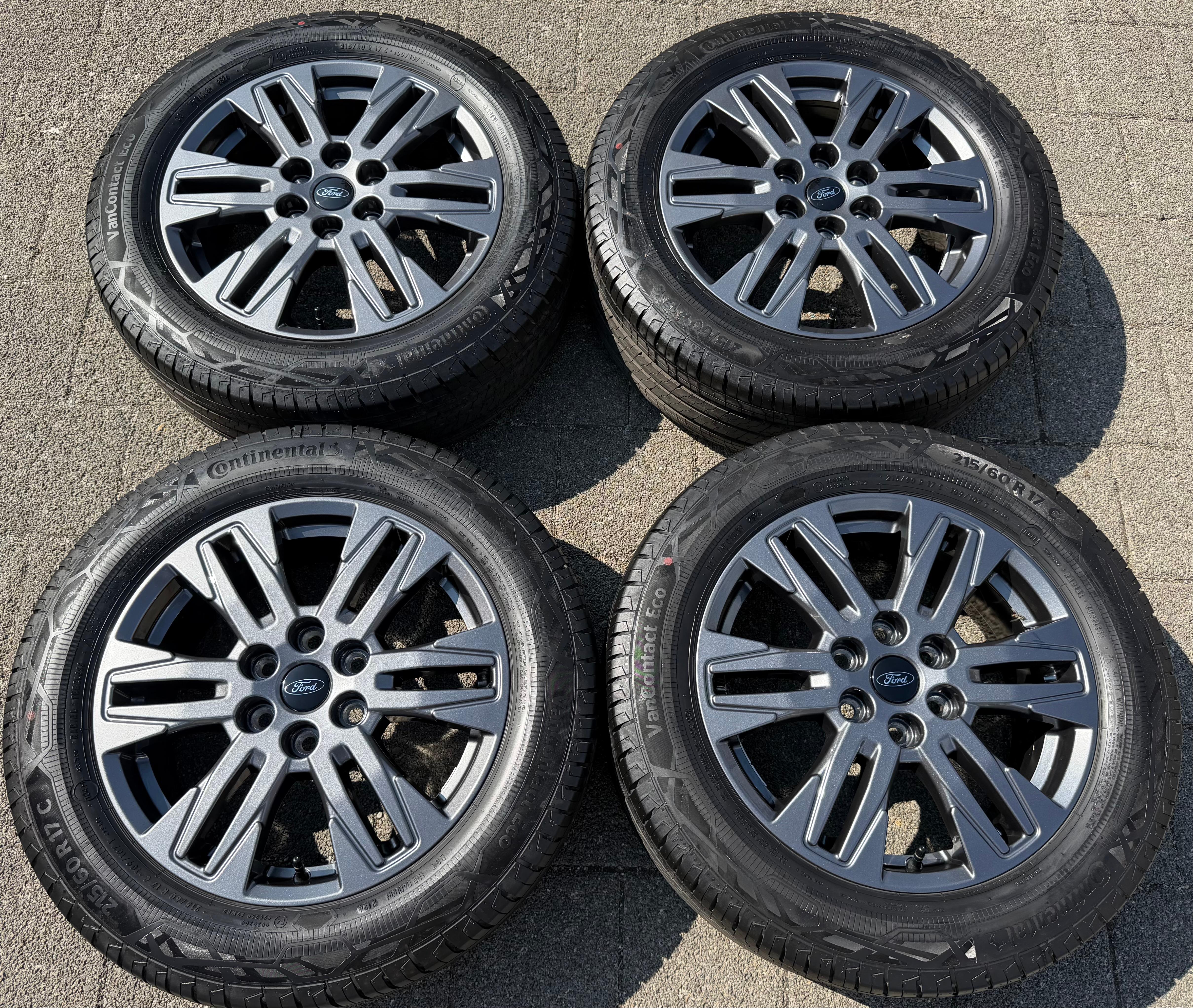 4 cerchi in lega Sommer da 17" originali per Ford Transit Tourneo Custom NXN 2024, Continental PZ31-FA RDKS