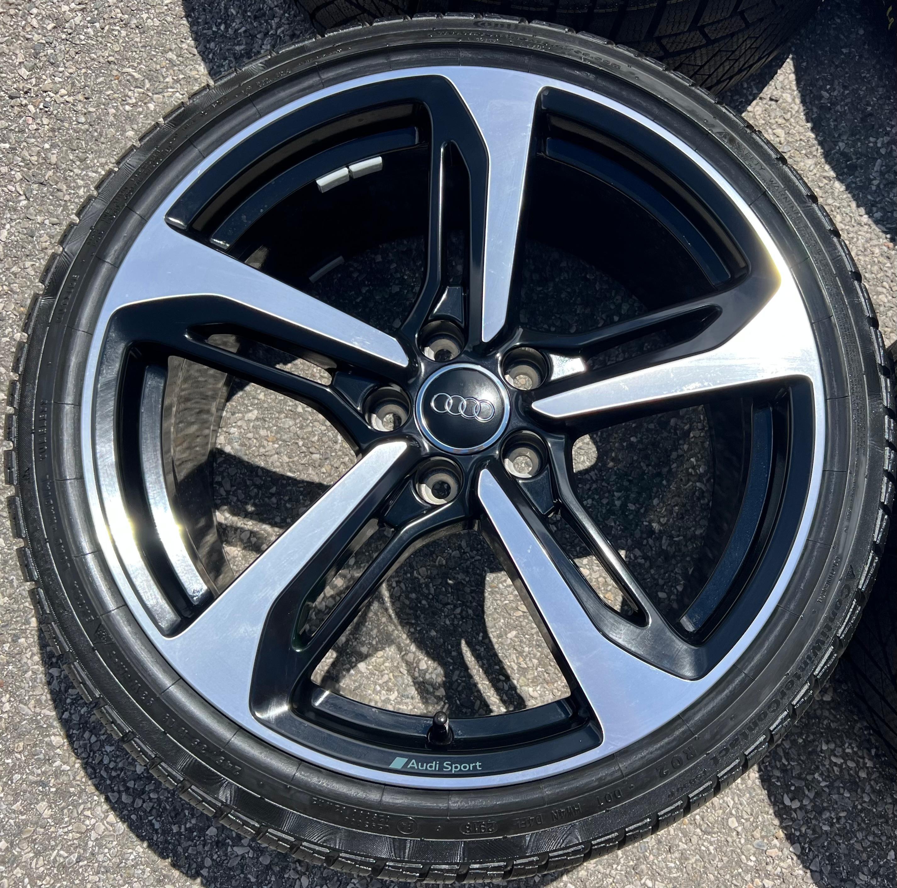 4 ROUES D'HIVER ORIGINALES 19" ALU AUDI TT TTS 8S 8S0601025BD 9x19 ET52 CONTINENTAL 2018 FREEHAUS