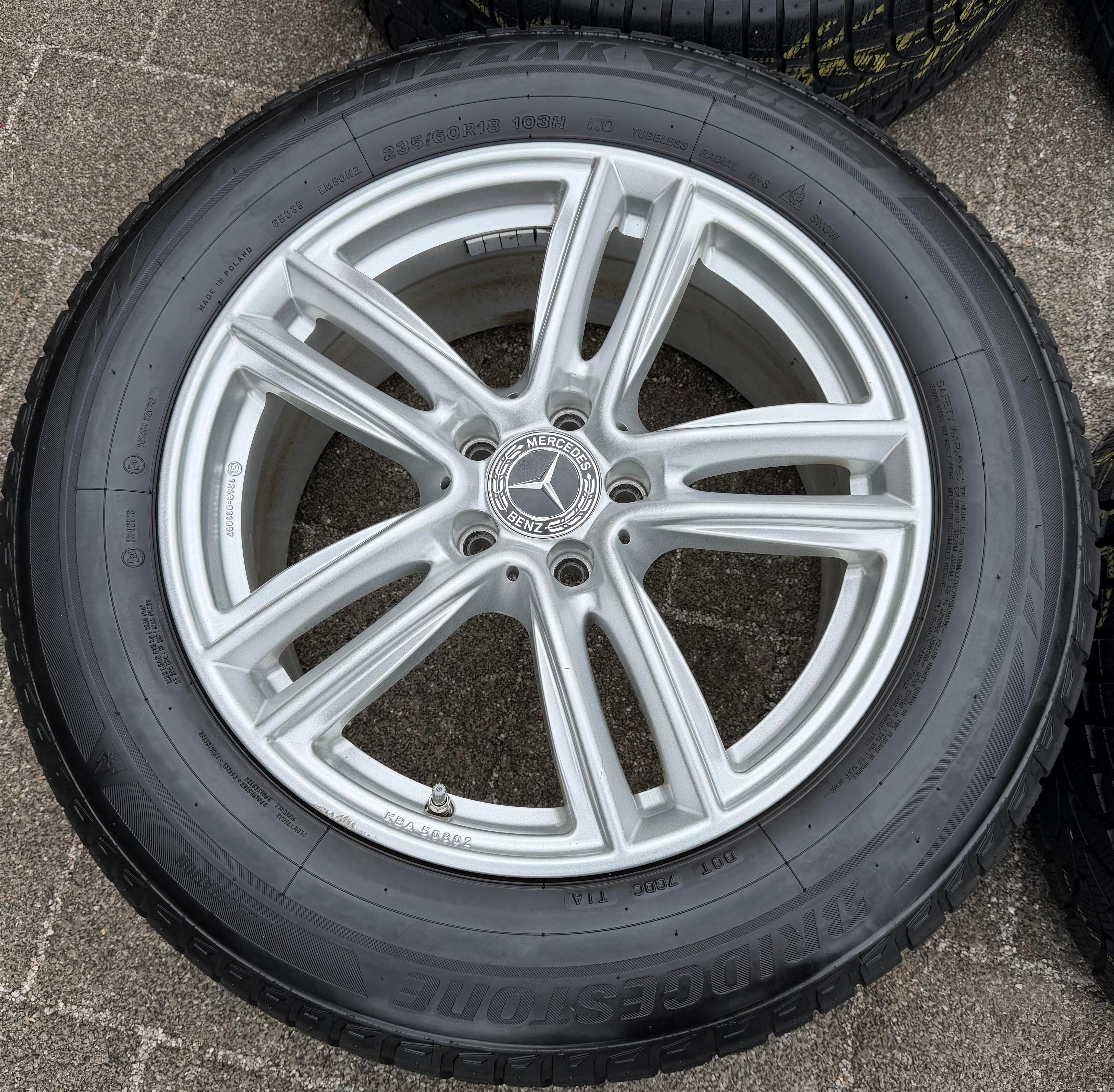4 ALU 18" WINTERRÄDER MERCEDES GLC GLC-COUPE 204X W253 235/60R18 103H RDKS 2023