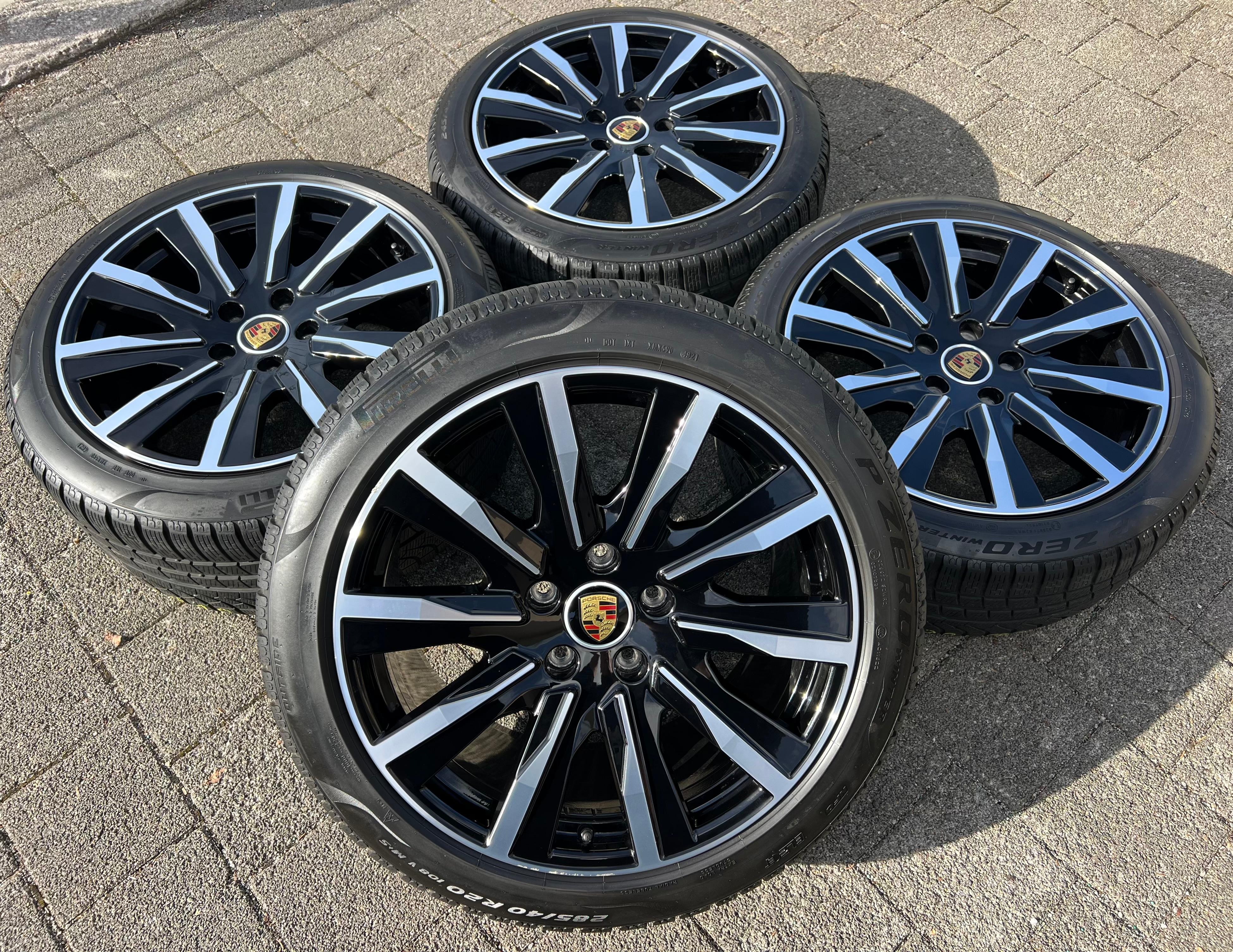 4 ORIGINAL 20" ALU WINTERRÄDER PORSCHE TAYCAN TEQUIPMENT RDKS FREIHAUS