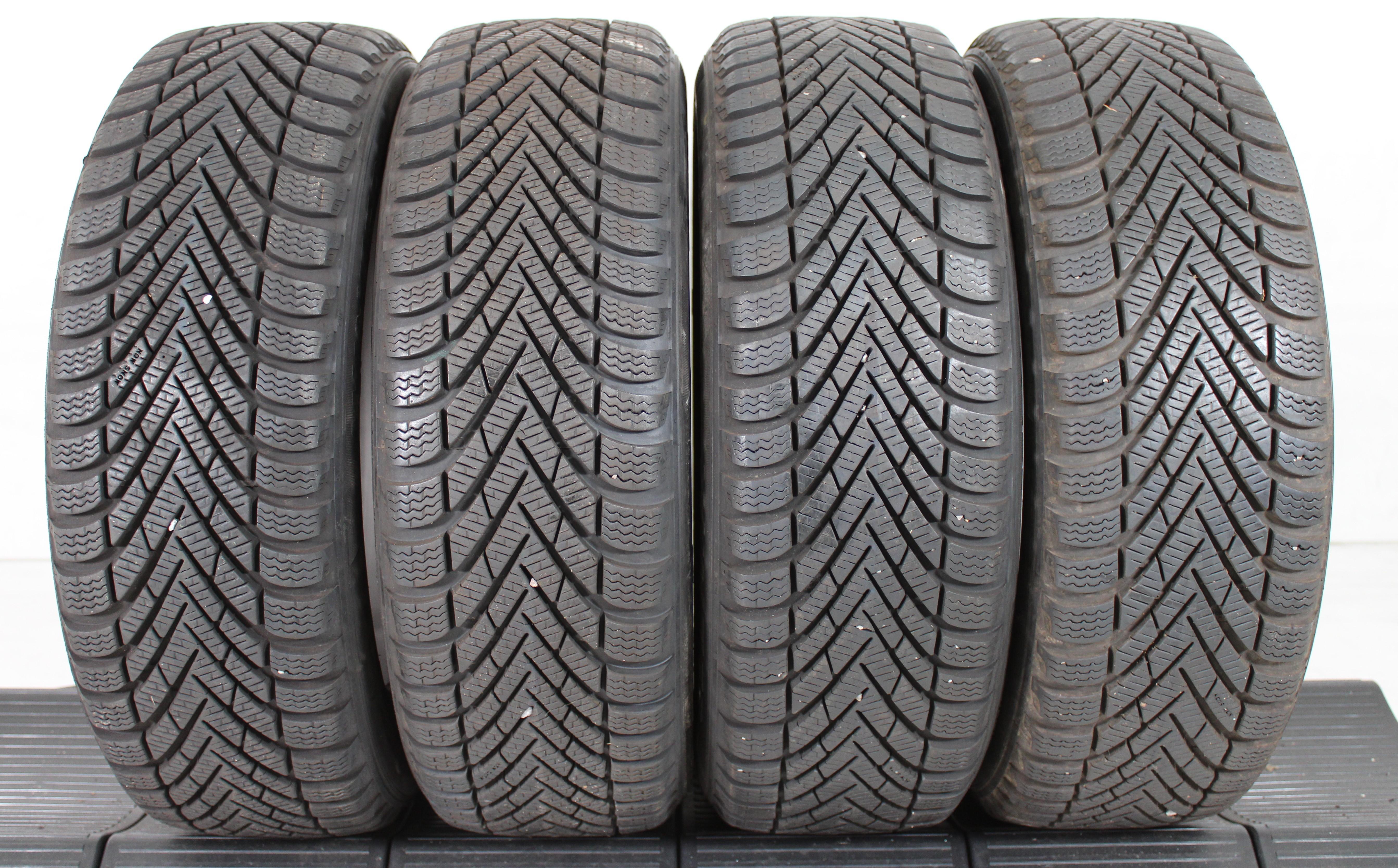 4 x 185/55R15 82T Winterreifen Pirelli Winter Cinturato 2x 7-7,5mm und 2x 7,5-8mm 2x2016/2x2017